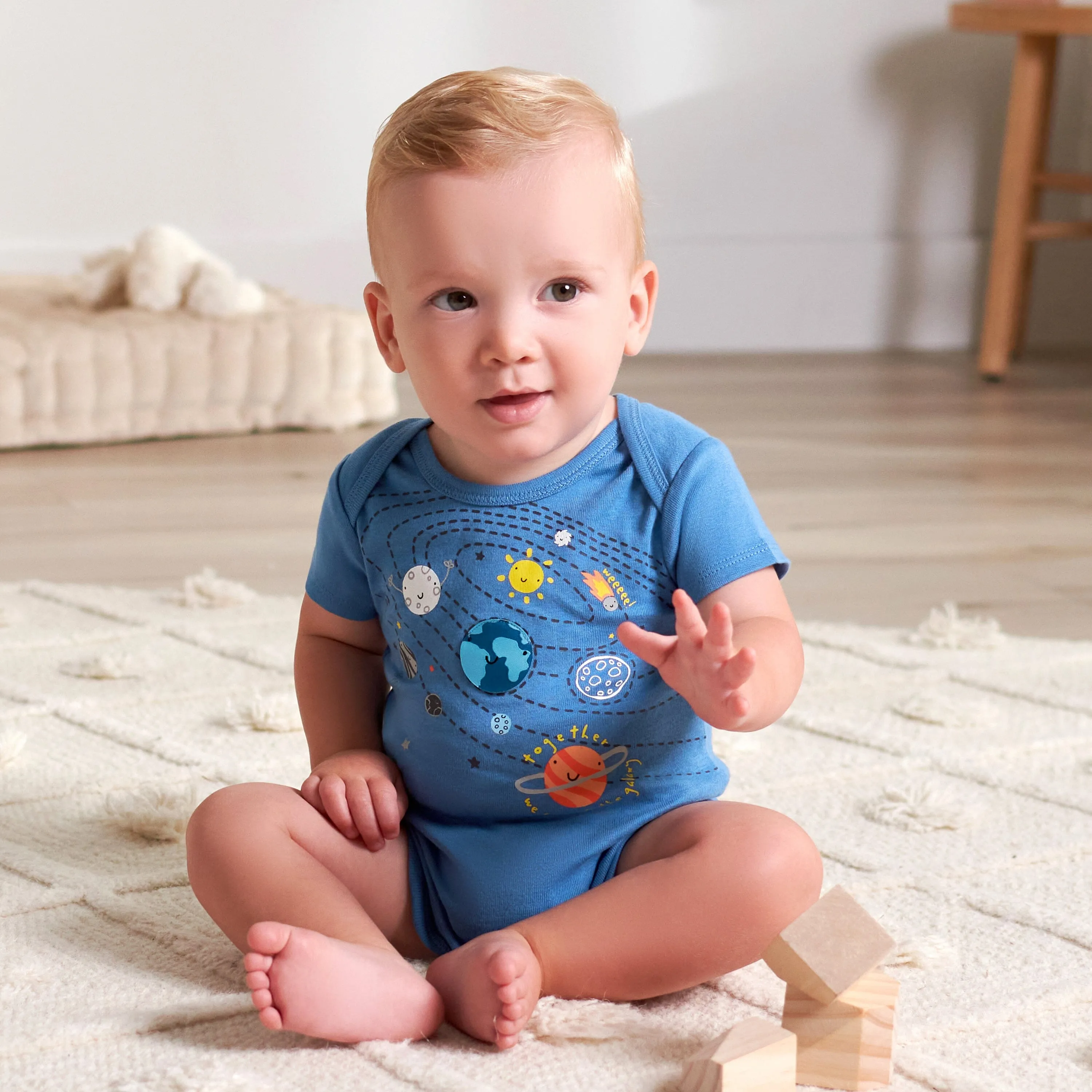 8-Pack Baby Boys Space Explorer Onesies Bodysuits Gerber Childrenswea