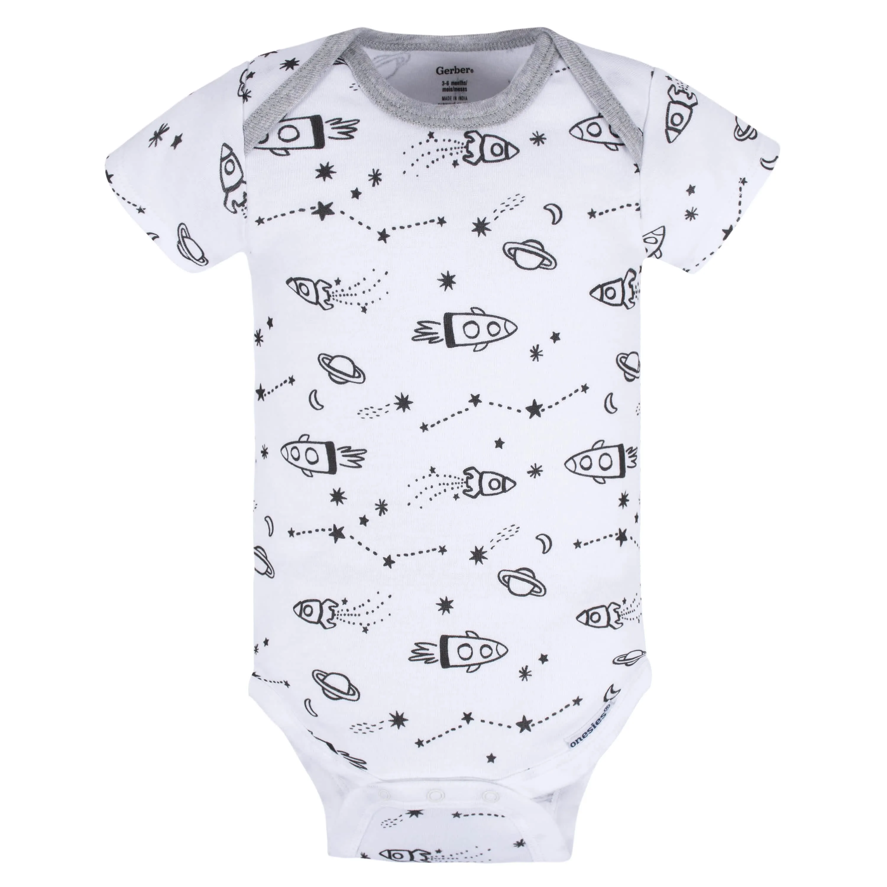 8-Pack Baby Boys Space Explorer Onesies Bodysuits Gerber Childrenswea
