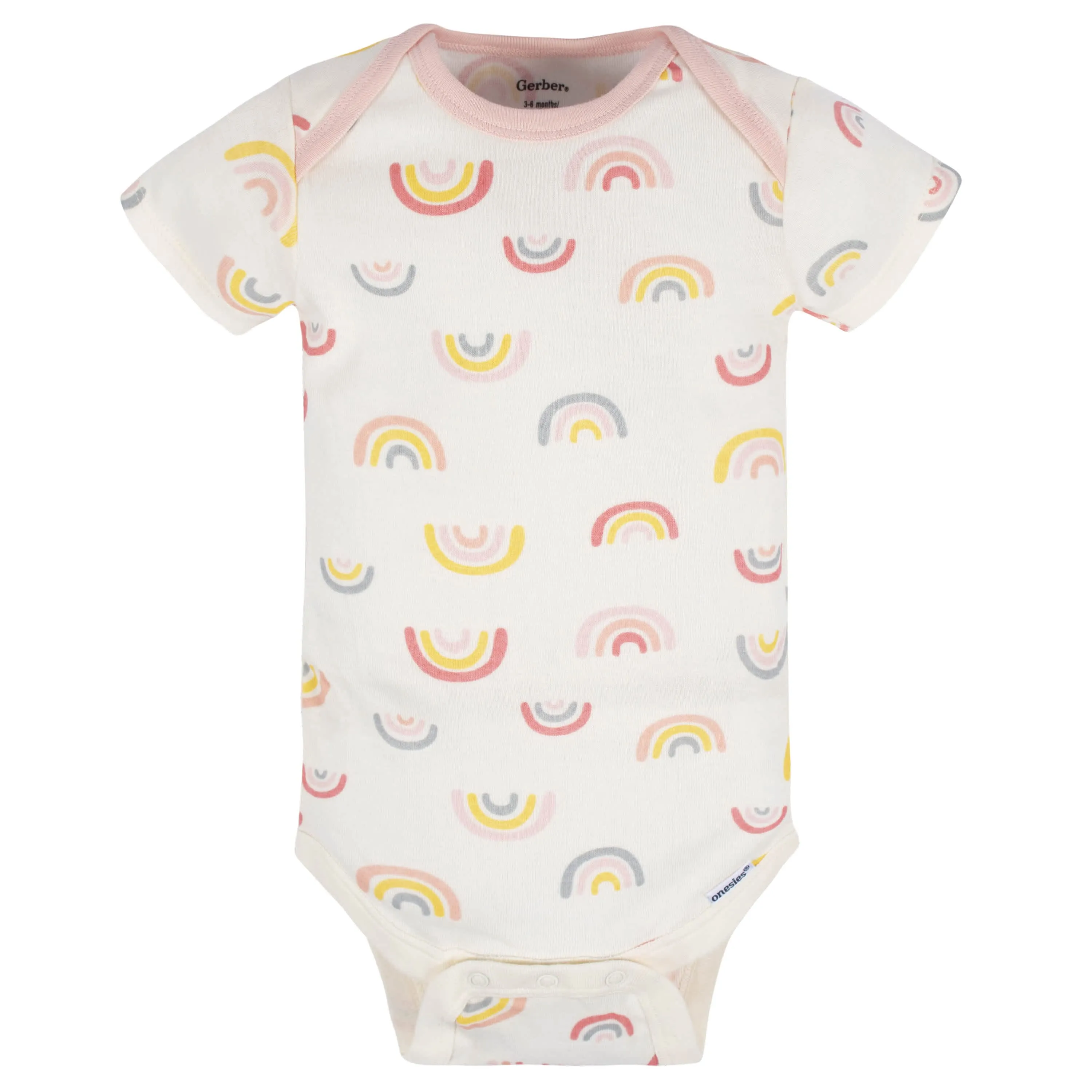 8-Pack Baby Girls Golden Floral Onesies Bodysuits Gerber Childrenswea
