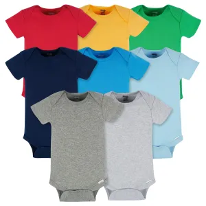 8-Pack Baby Neutral Classic Rainbow Short Sleeve Onesies Bodysuits Gerber Childrenswea