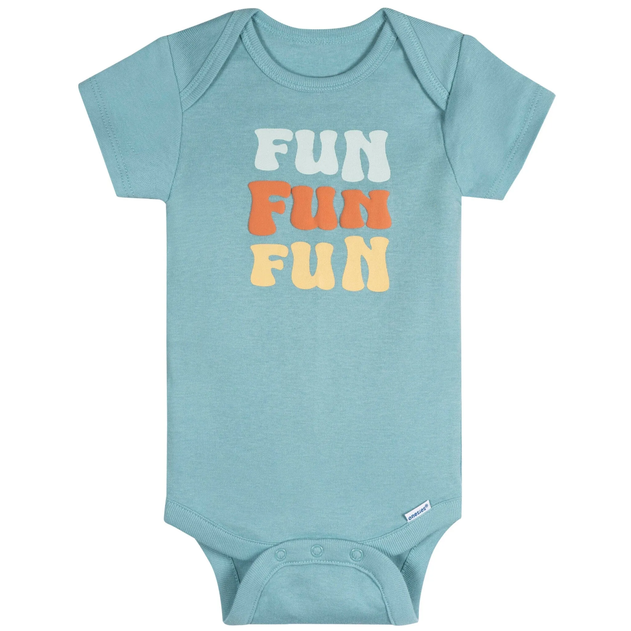 8-Pack Baby Neutral Fun Fun Fun Short Sleeve Onesies Bodysuits Gerber Childrenswea