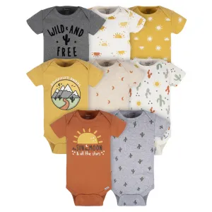 8-Pack Baby Neutral Southwest Onesies Bodysuits Gerber Childrenswea