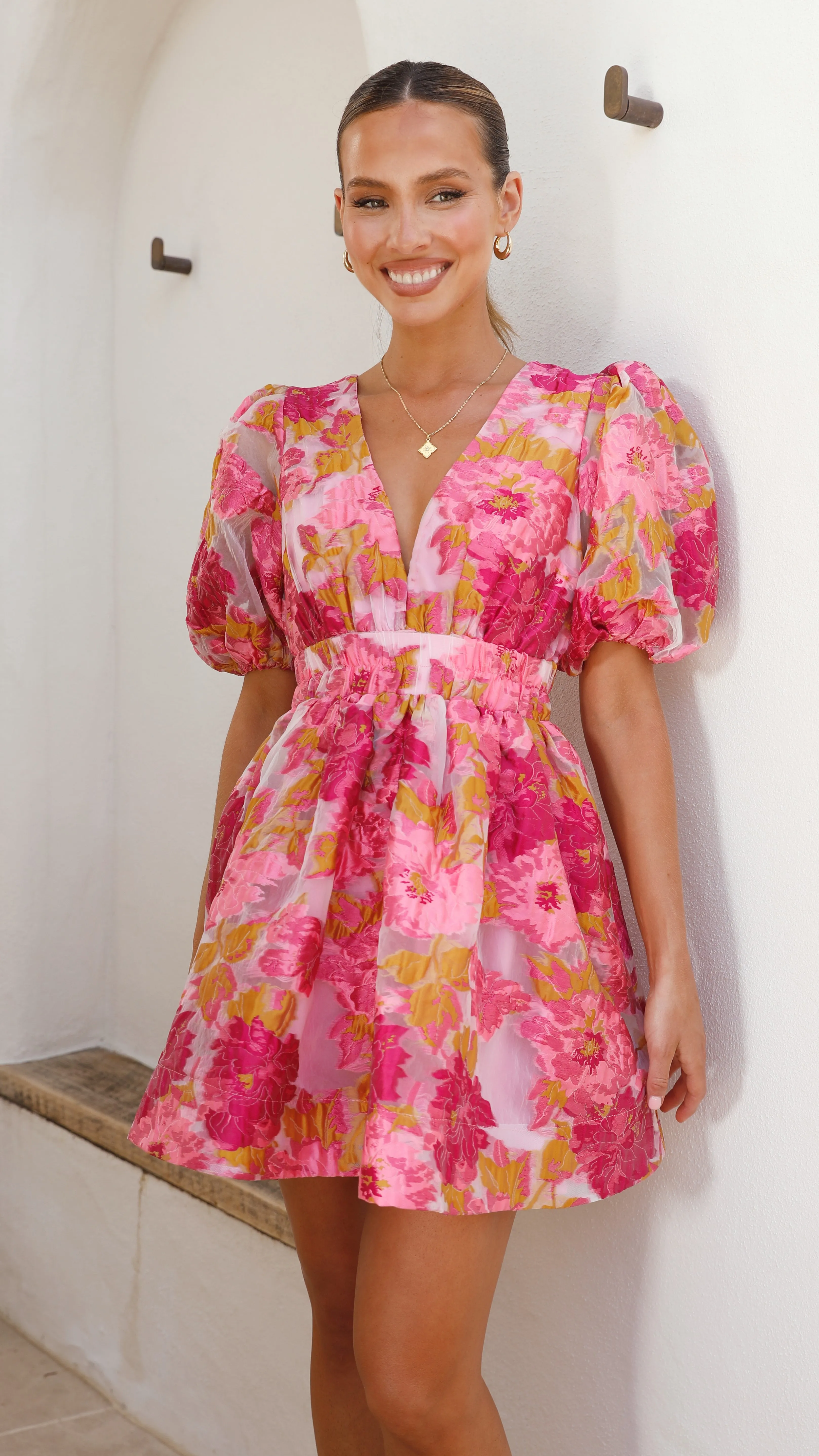 Abel Mini Dress - Pink Billy J