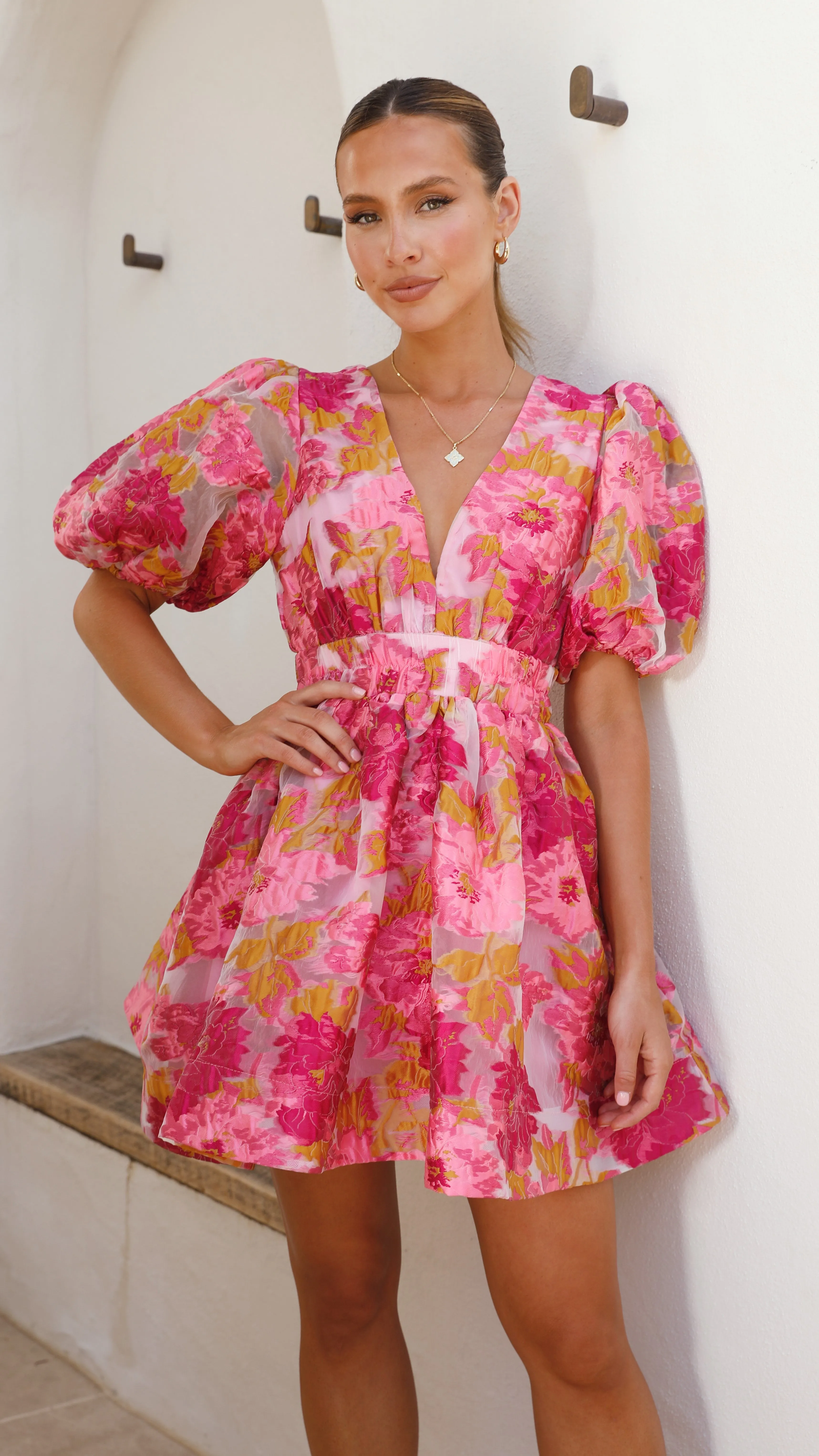 Abel Mini Dress - Pink Billy J