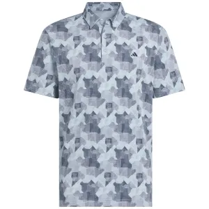 adidas Go-To Printed Polo Shirt - Wonder Blue/Collegiate Navy
