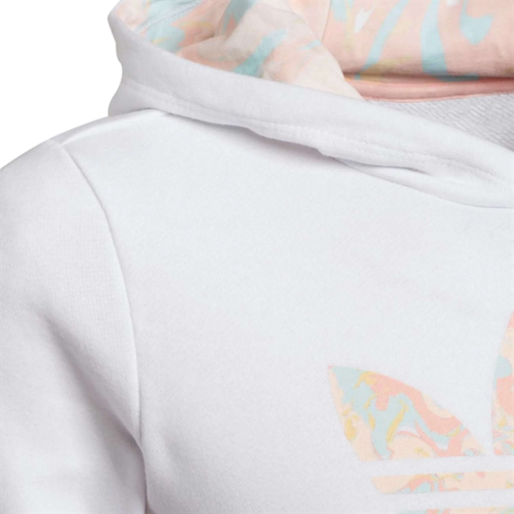 adidas Hoodie White/Hazel Coral Marble
