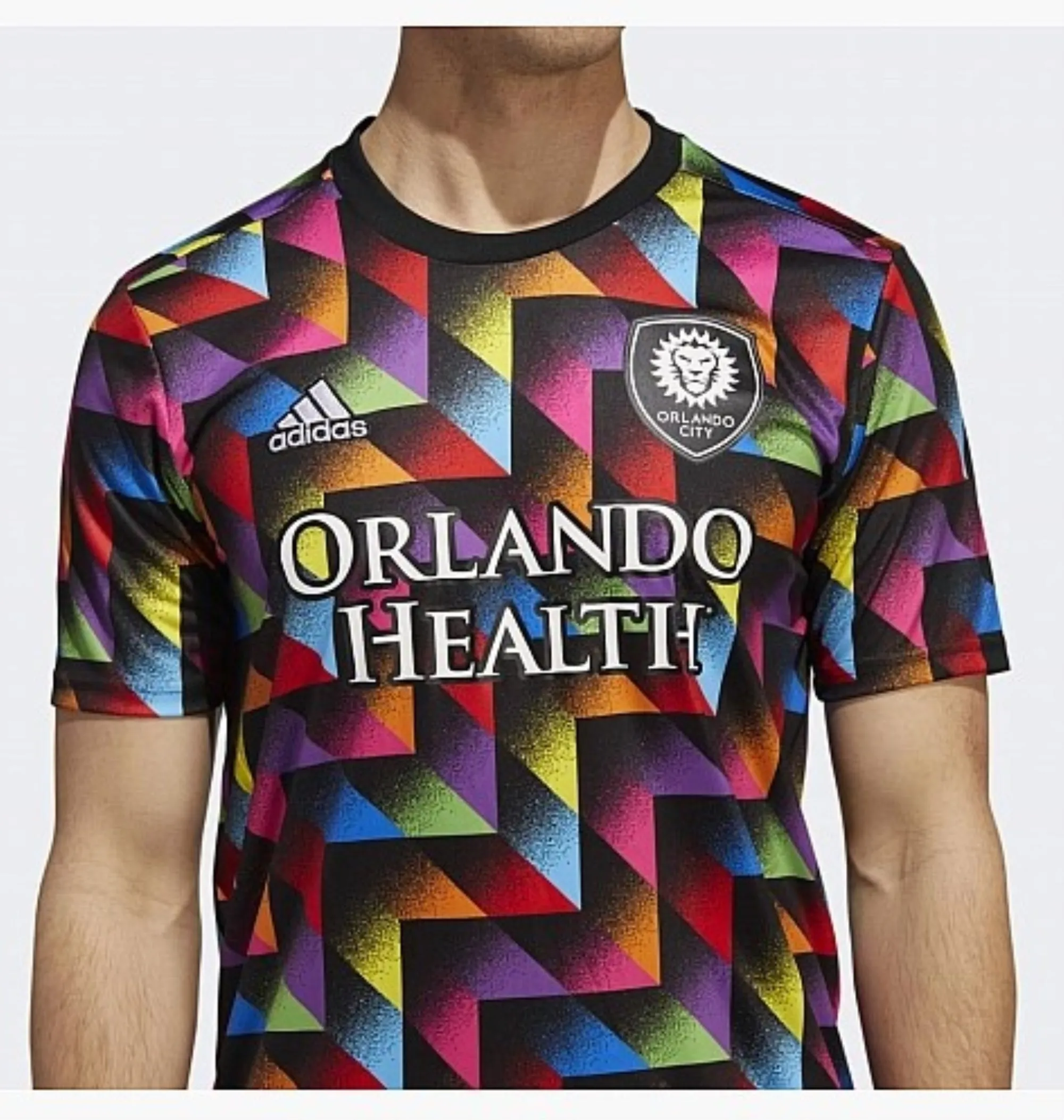 Adidas MLS Men's Orlando City CS Pride Pre-Match Short Sleeve Jersey
