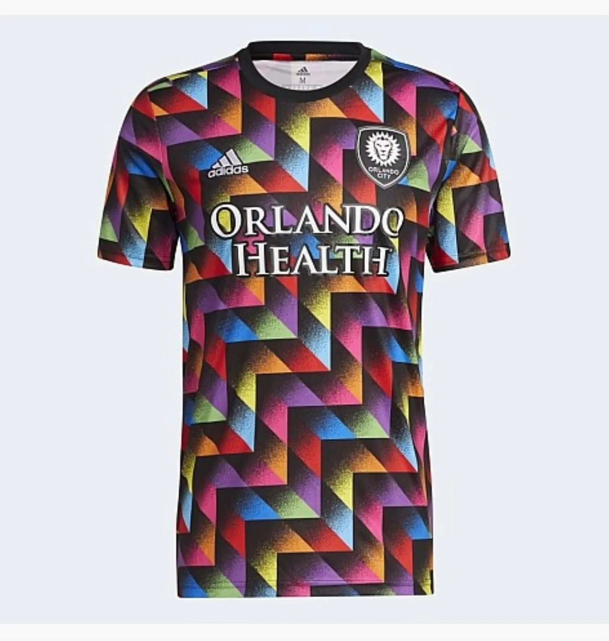 Adidas MLS Men's Orlando City CS Pride Pre-Match Short Sleeve Jersey