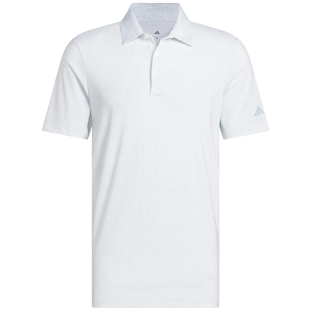 adidas Ultimate365 Mini Bunker Polo Shirt - White/Wonder Blue
