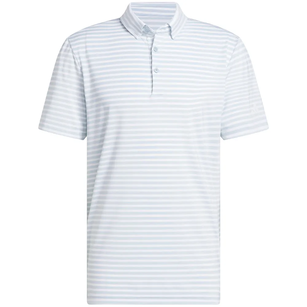 adidas Ultimate365 Stripe Polo Shirt - Wonder Blue/White