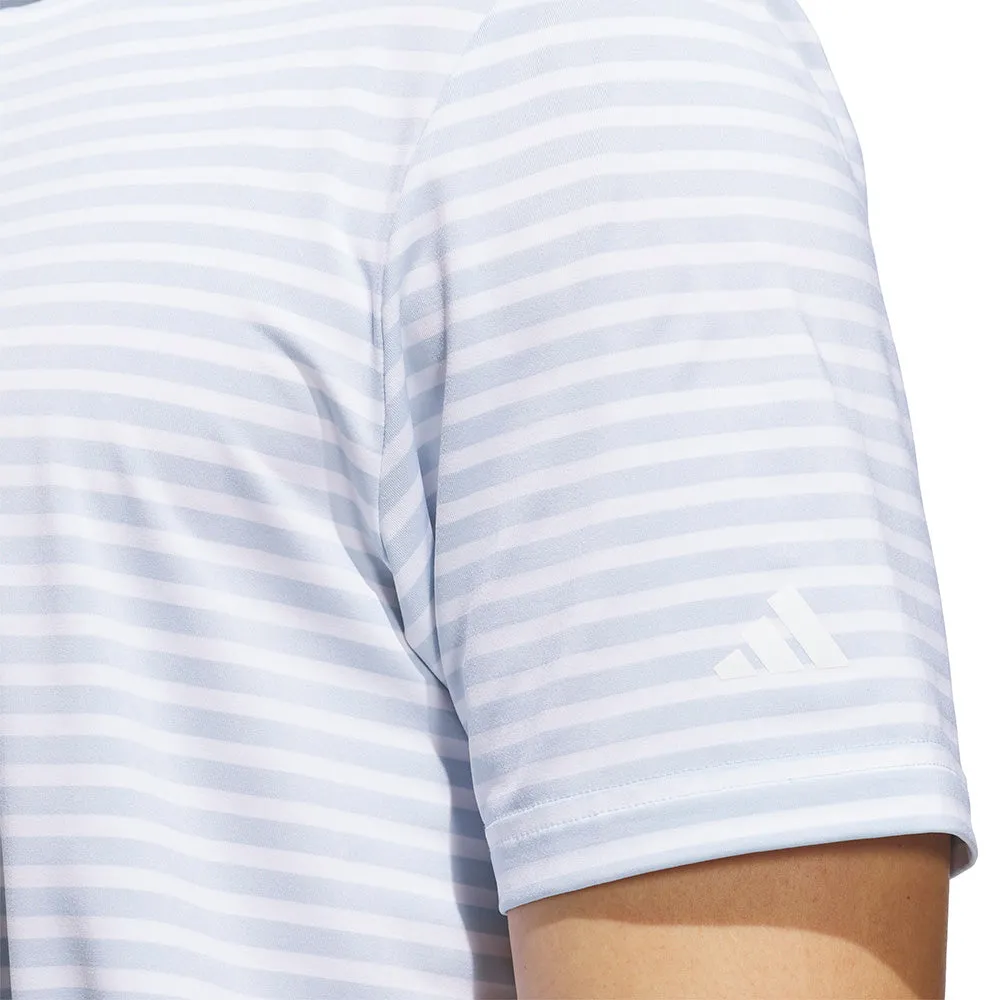adidas Ultimate365 Stripe Polo Shirt - Wonder Blue/White