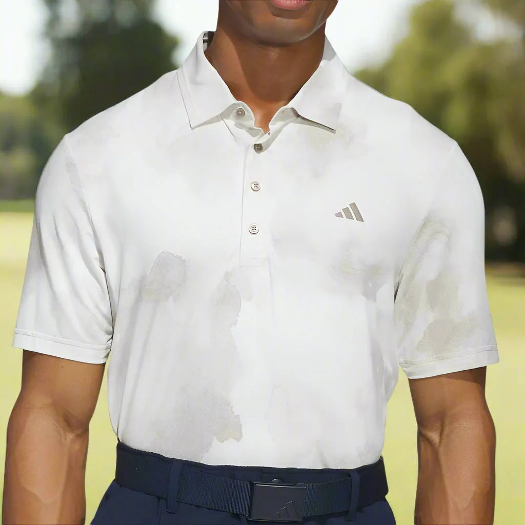 adidas Ultimate365 Tour Adicool LC Polo Shirt - Putty Beige/White