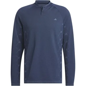 adidas Ultimate365 Tour Primeknit Long Sleeve Polo Shirt - Collegiate Navy