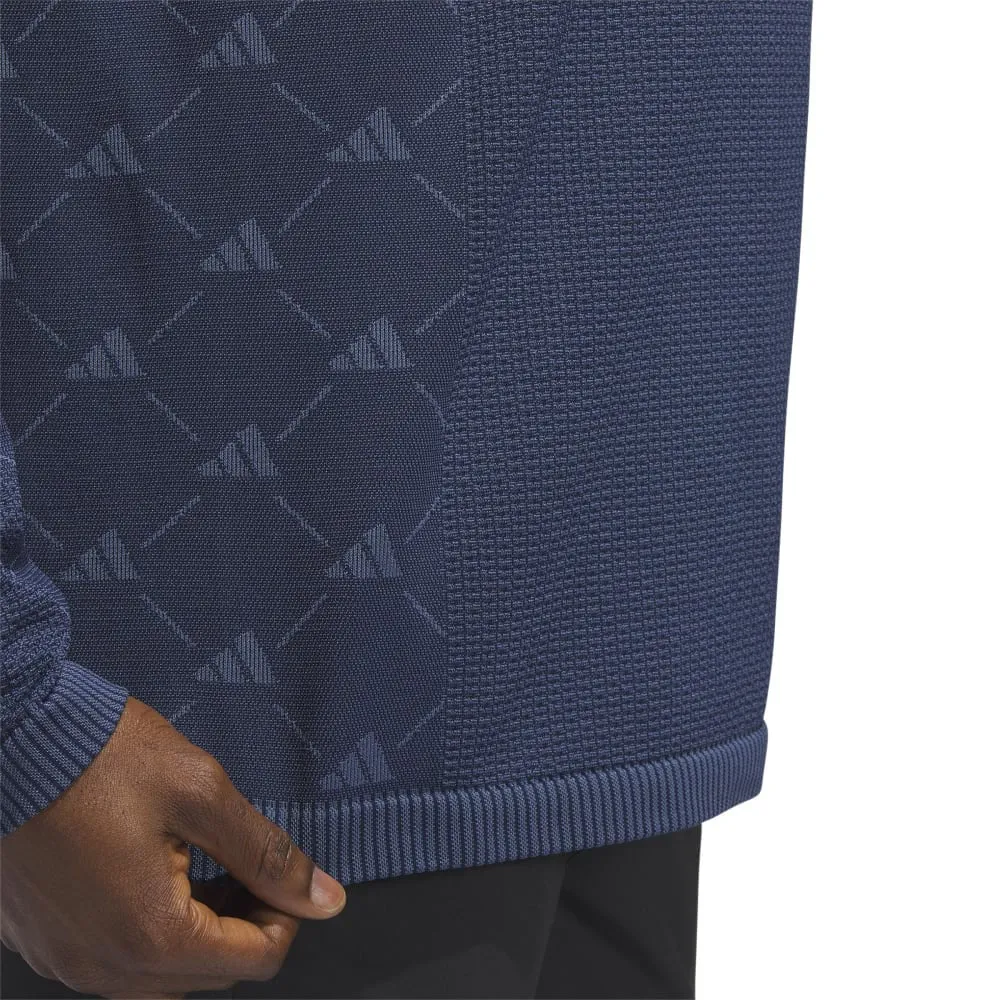 adidas Ultimate365 Tour Primeknit Long Sleeve Polo Shirt - Collegiate Navy