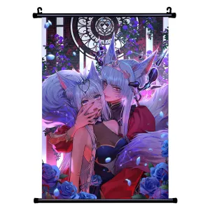 AishaSpades Duality - Queens of Spades & Hearts wall scoll