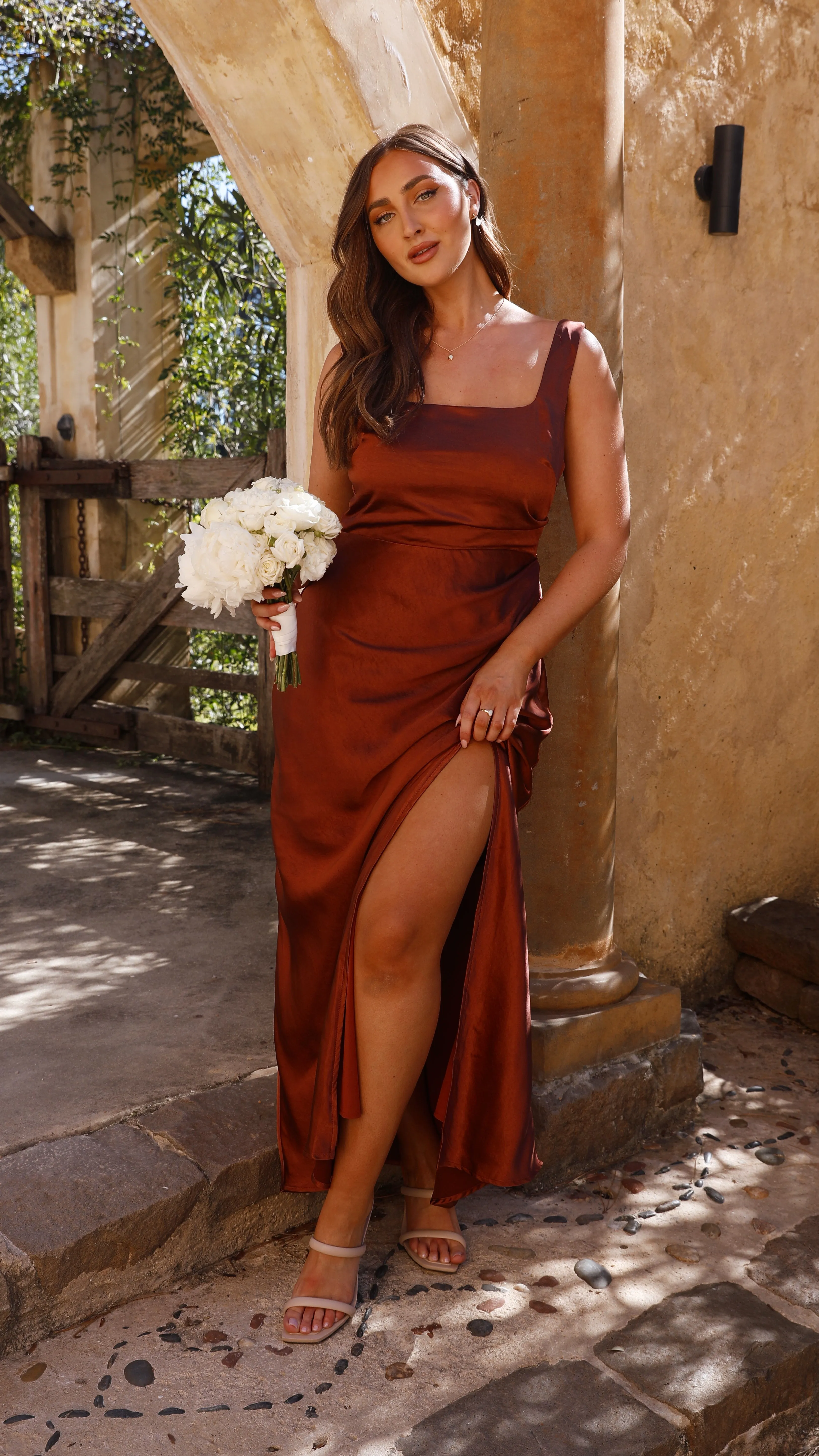 Alaria Maxi Dress - Rust Billy J