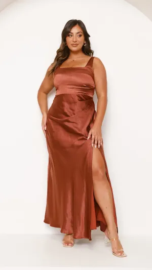 Alaria Maxi Dress - Rust Billy J
