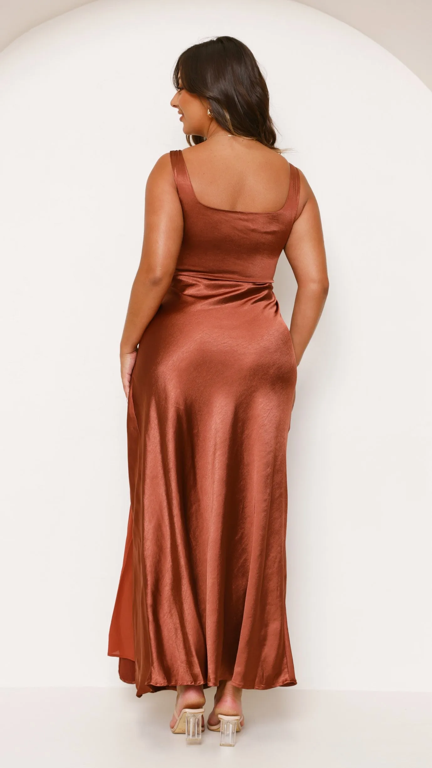 Alaria Maxi Dress - Rust Billy J
