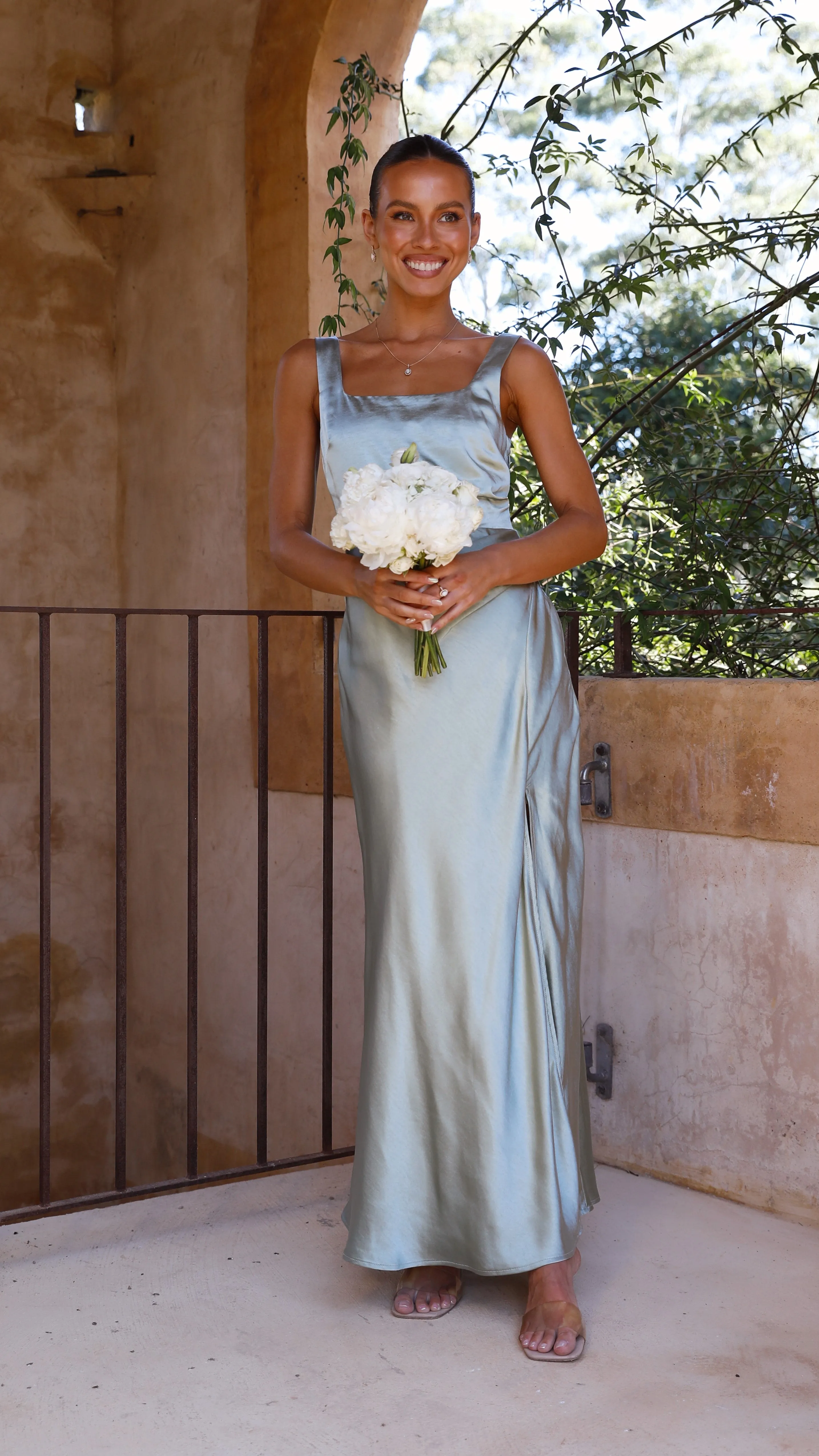Alaria Maxi Dress - Sage Billy J