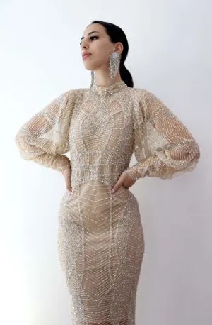 Allure Beaded Midi by HSH