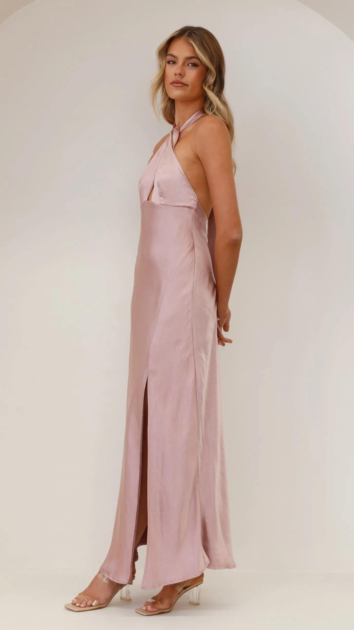 Amalia Maxi Dress - Dusty Pink Billy J