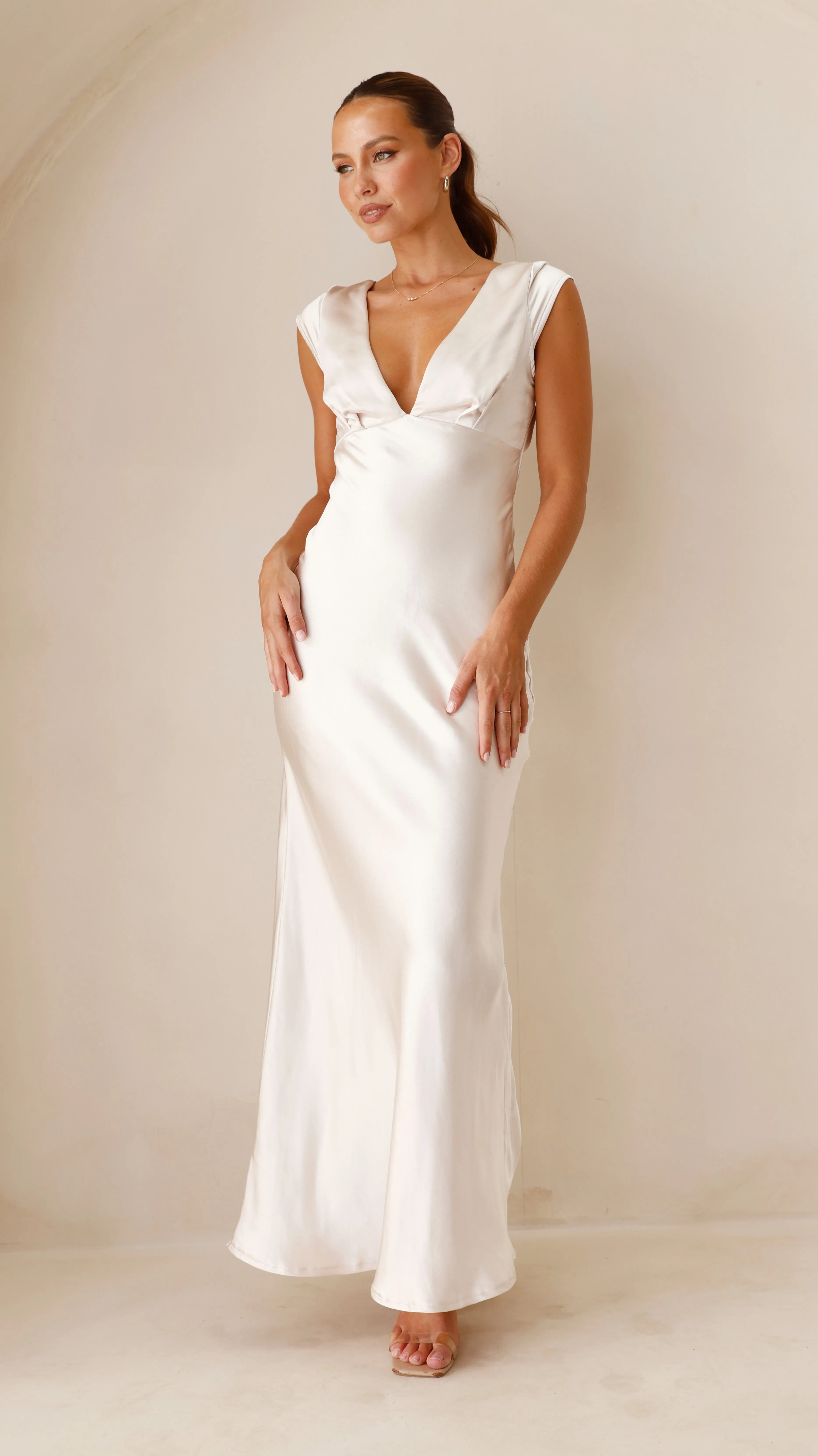 Amelia Maxi Dress - Champagne Billy J
