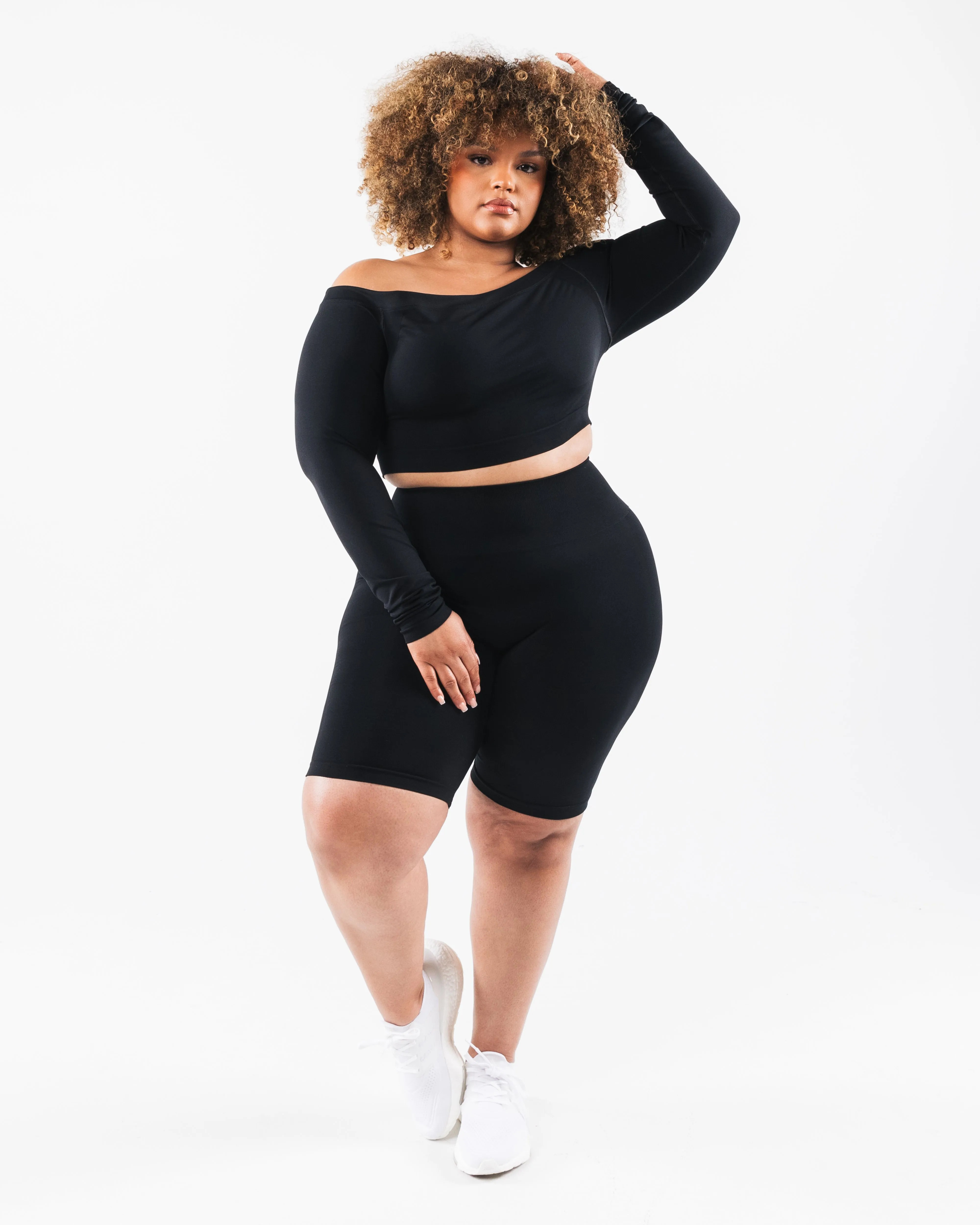 Amplify Halley LS - Black Alphalete Athletics