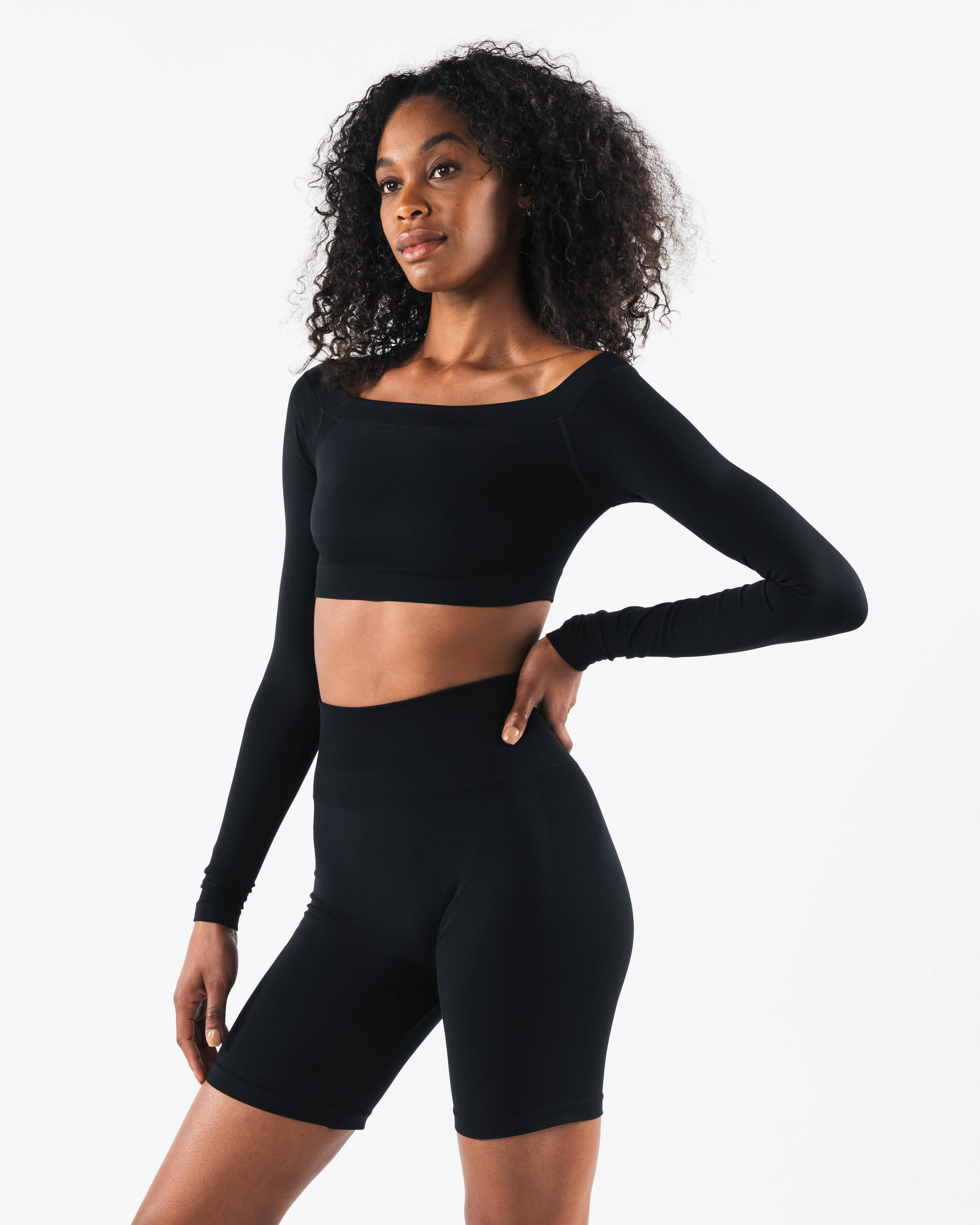 Amplify Halley LS - Black Alphalete Athletics