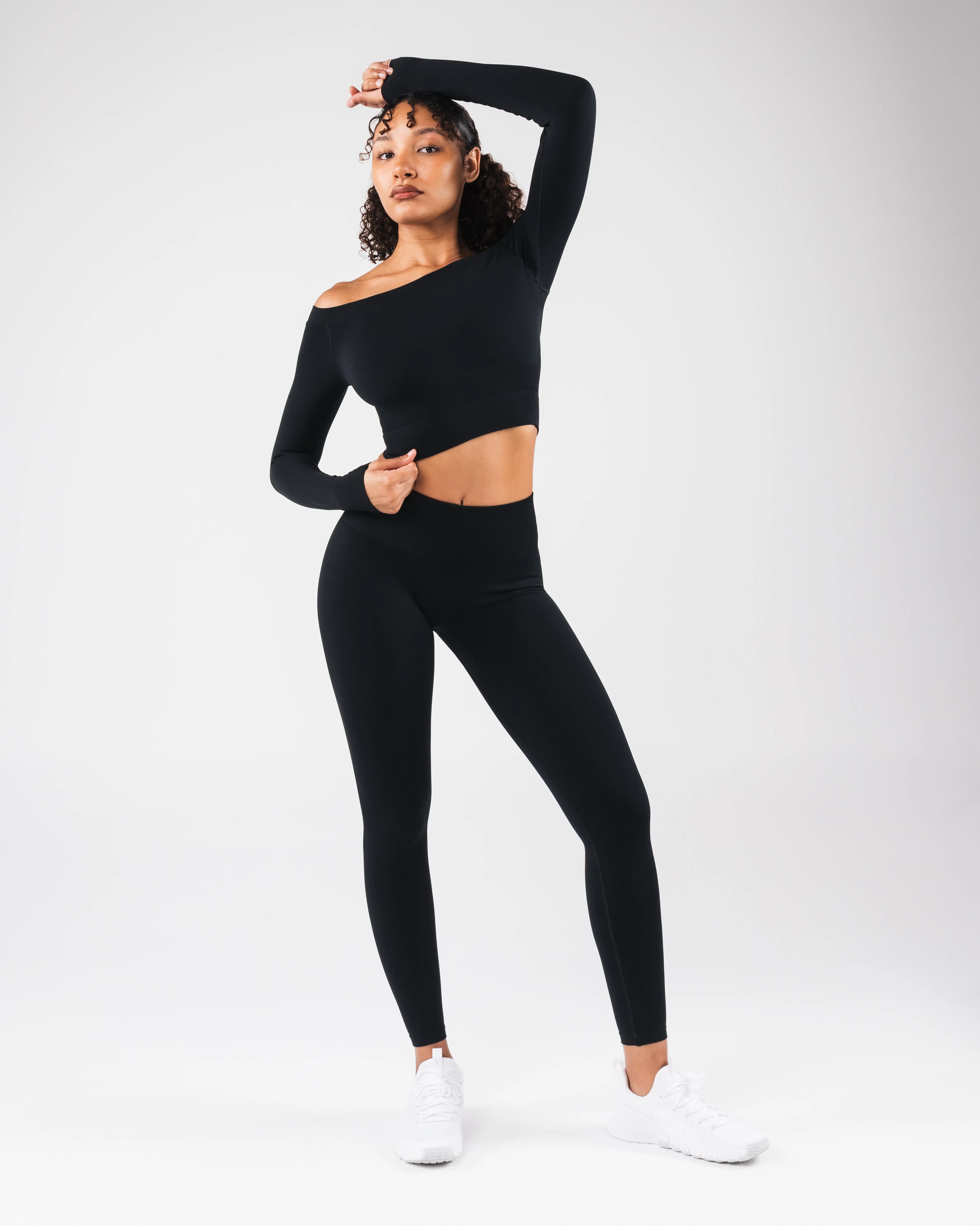 Amplify Halley LS - Black Matter Alphalete Athletics