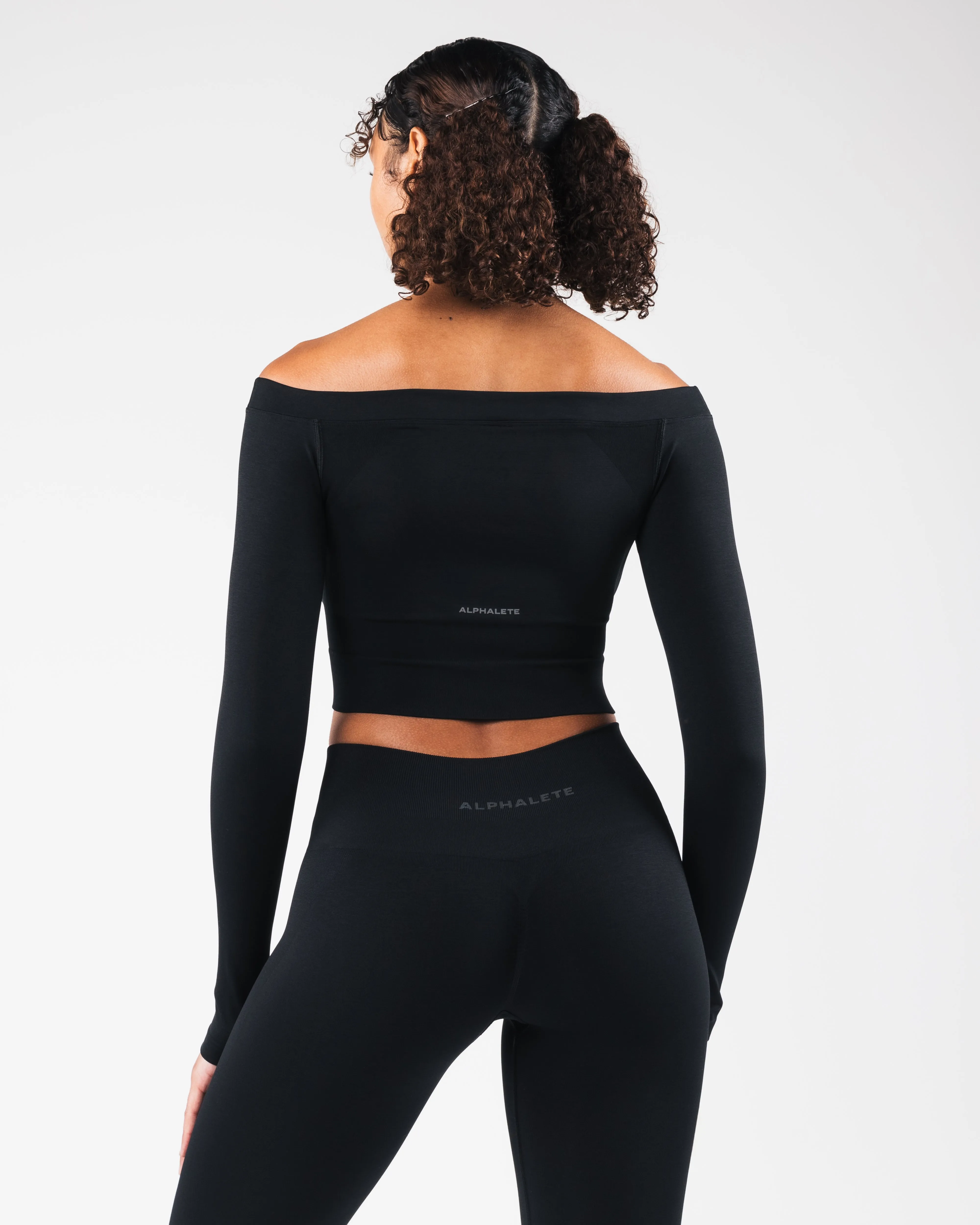 Amplify Halley LS - Black Matter Alphalete Athletics