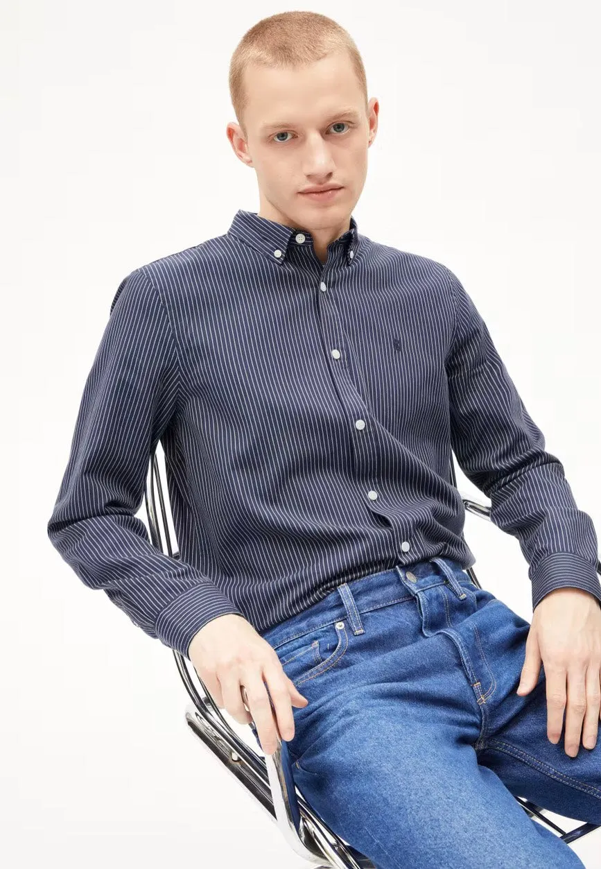 Armedangels - Quaasa Stripes Night Sky/White - Shirt