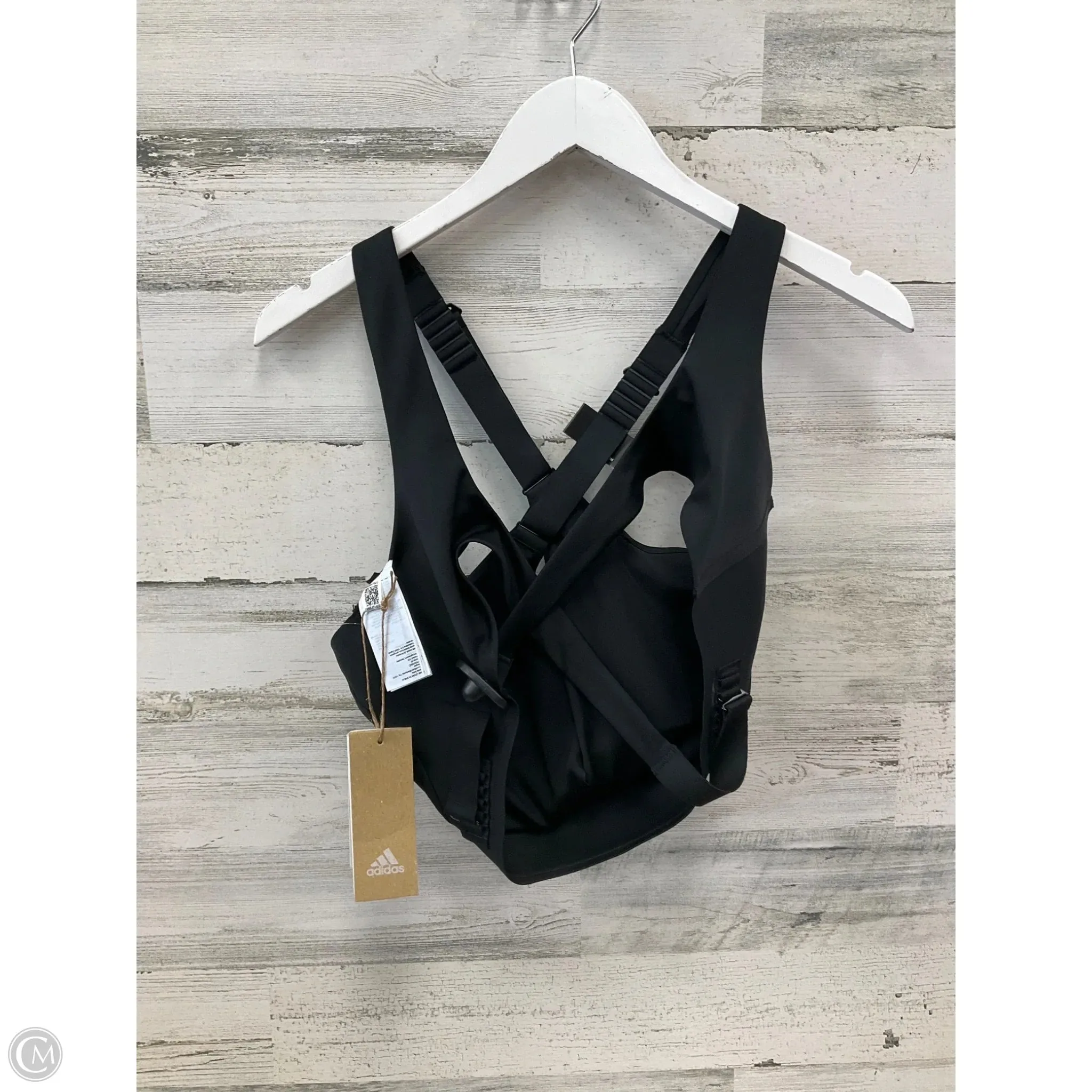 Athletic Bra By Adidas In Black, Size: L
