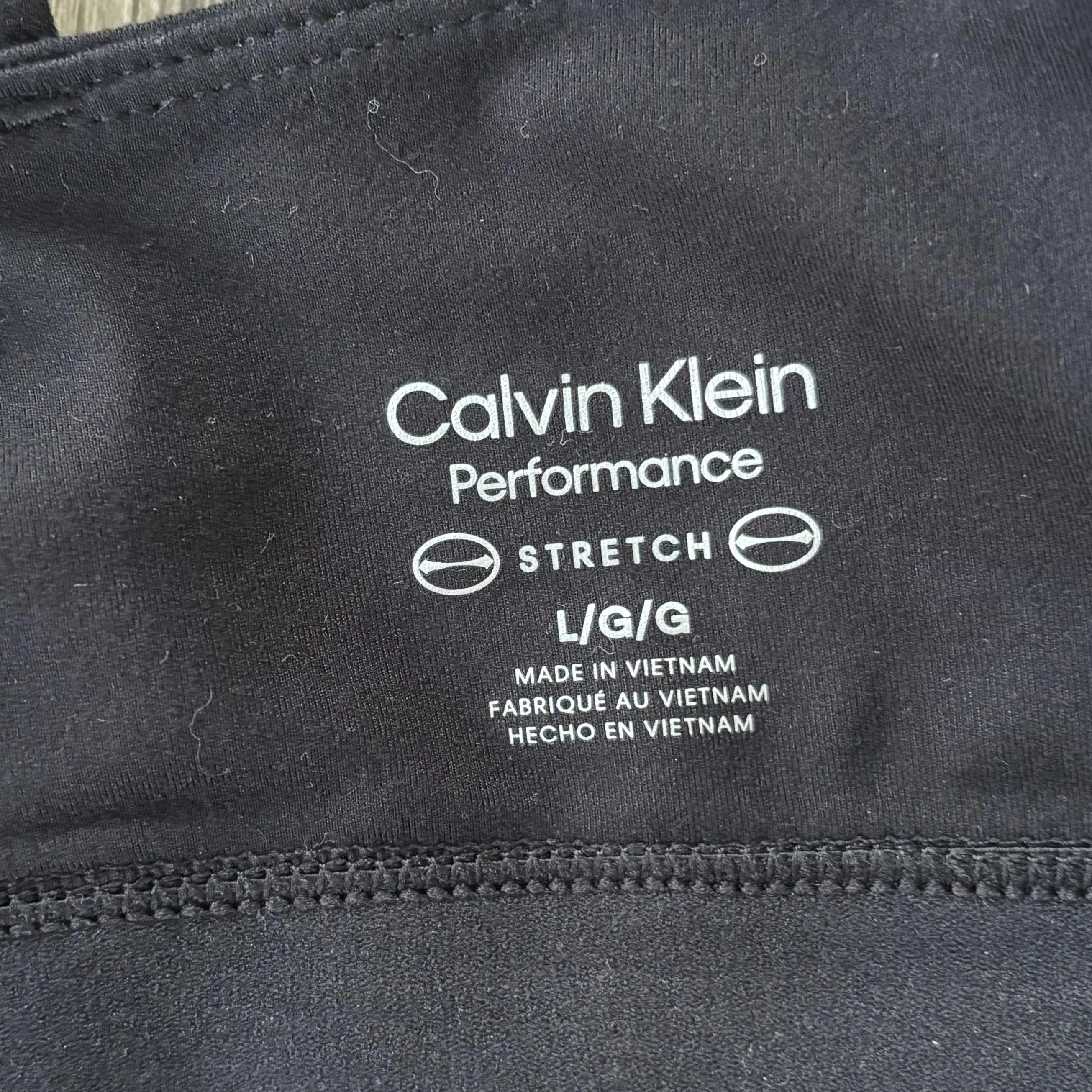 Athletic Bra By Calvin Klein Performance In Black, Size: L