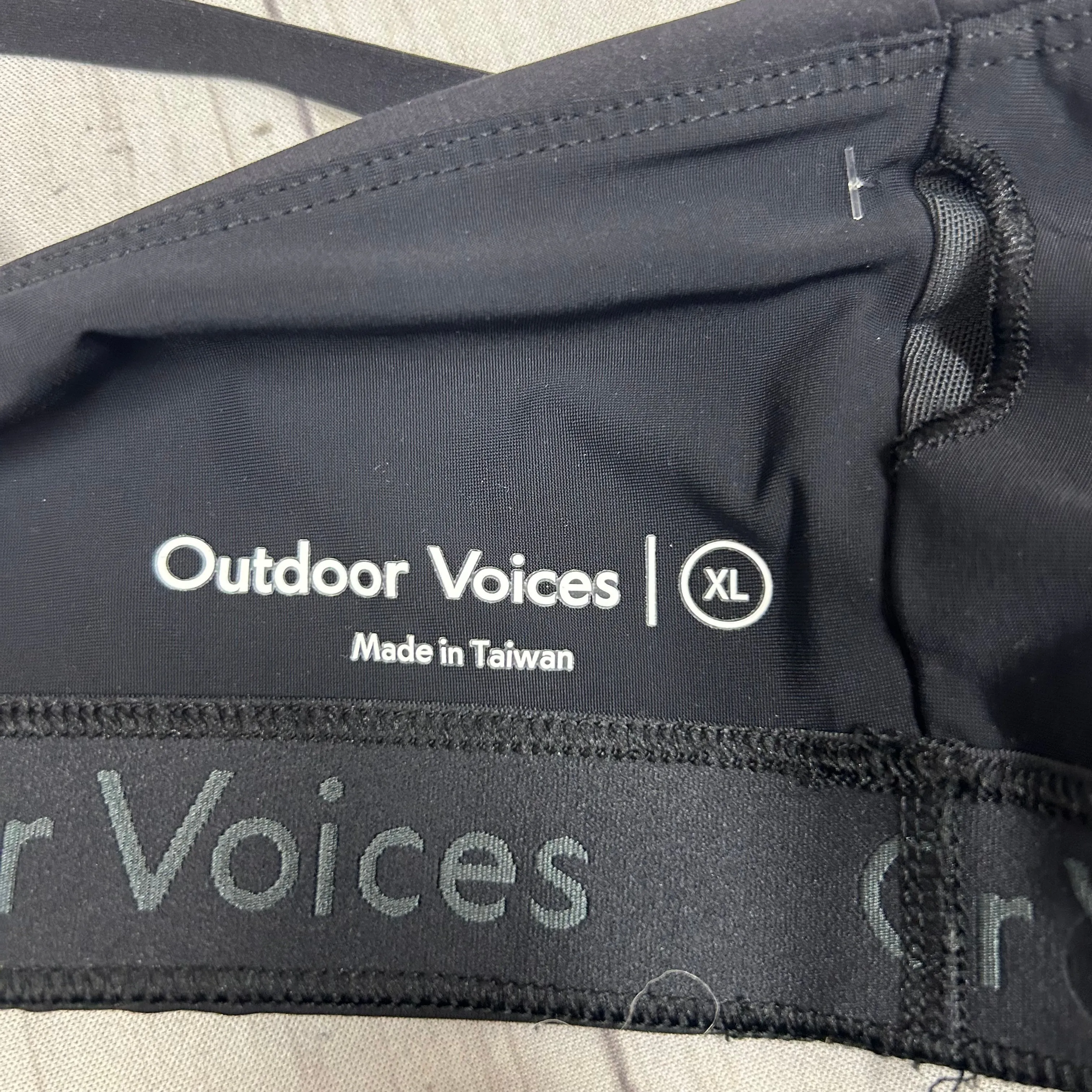 Athletic Bra By Outdoor Voices In Black, Size: Xxxl