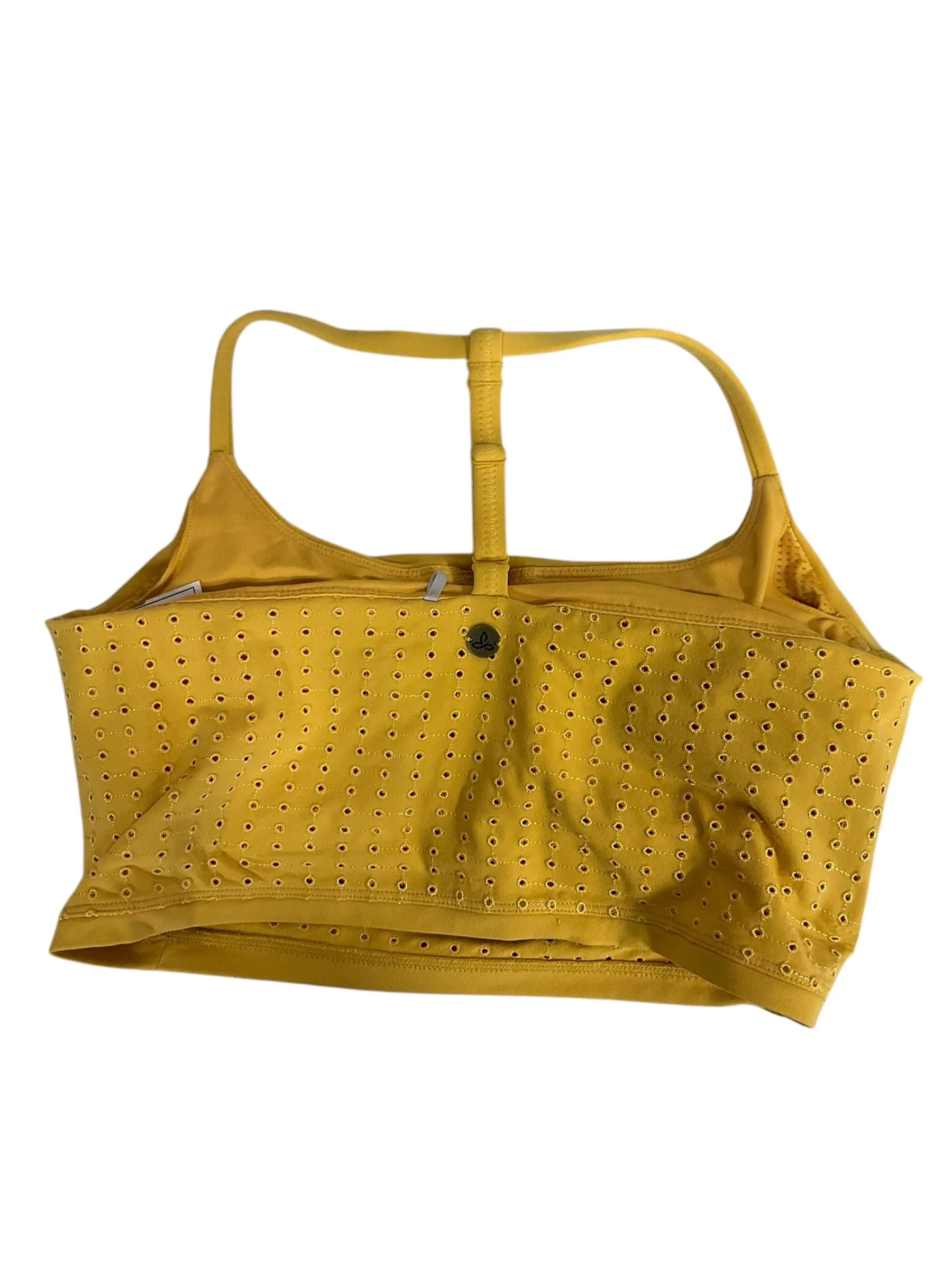 Athletic Bra By Prana In Yellow, Size: S