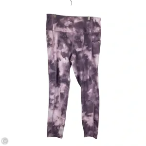Athletic Capris By Apana In Purple, Size: Xl