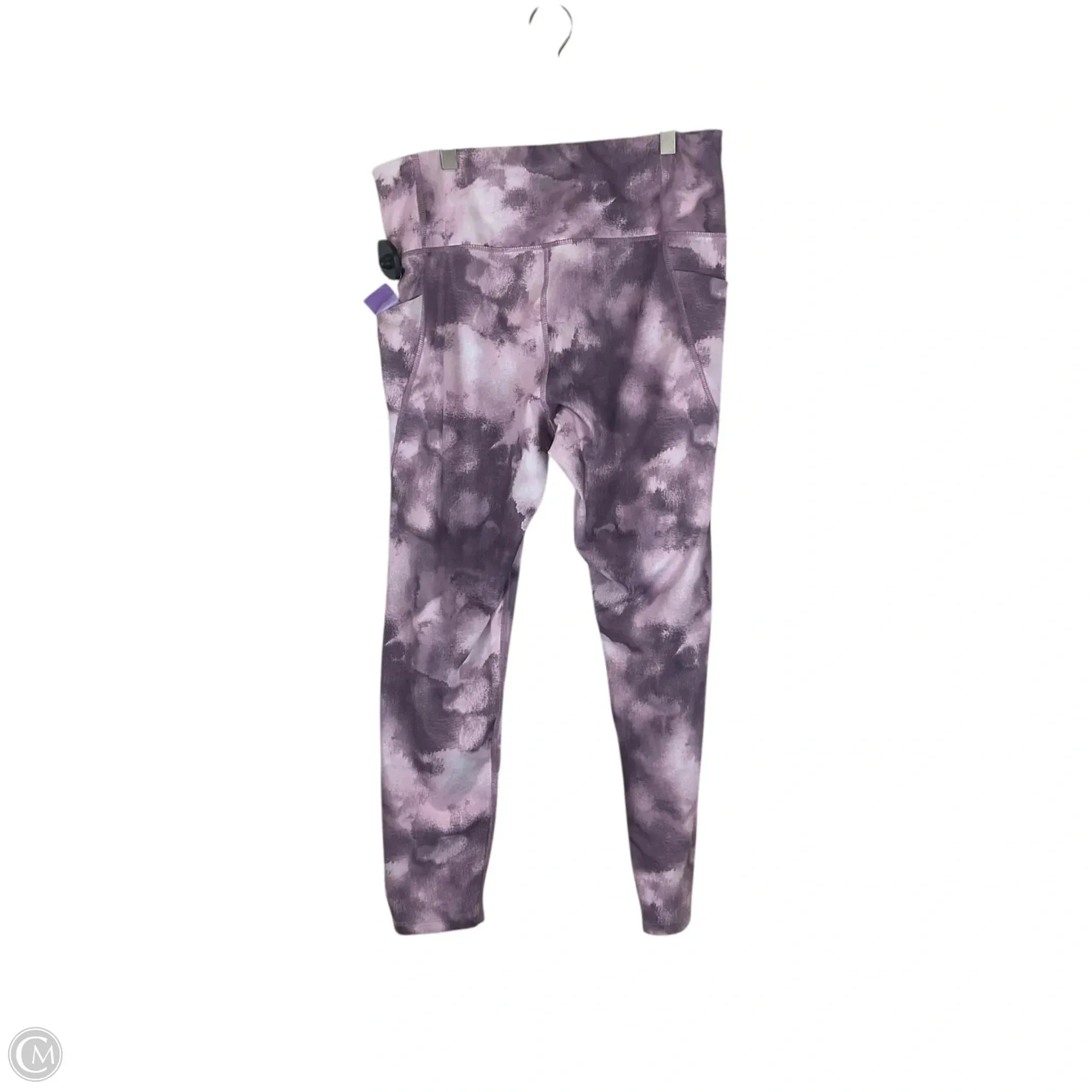 Athletic Capris By Apana In Purple, Size: Xl