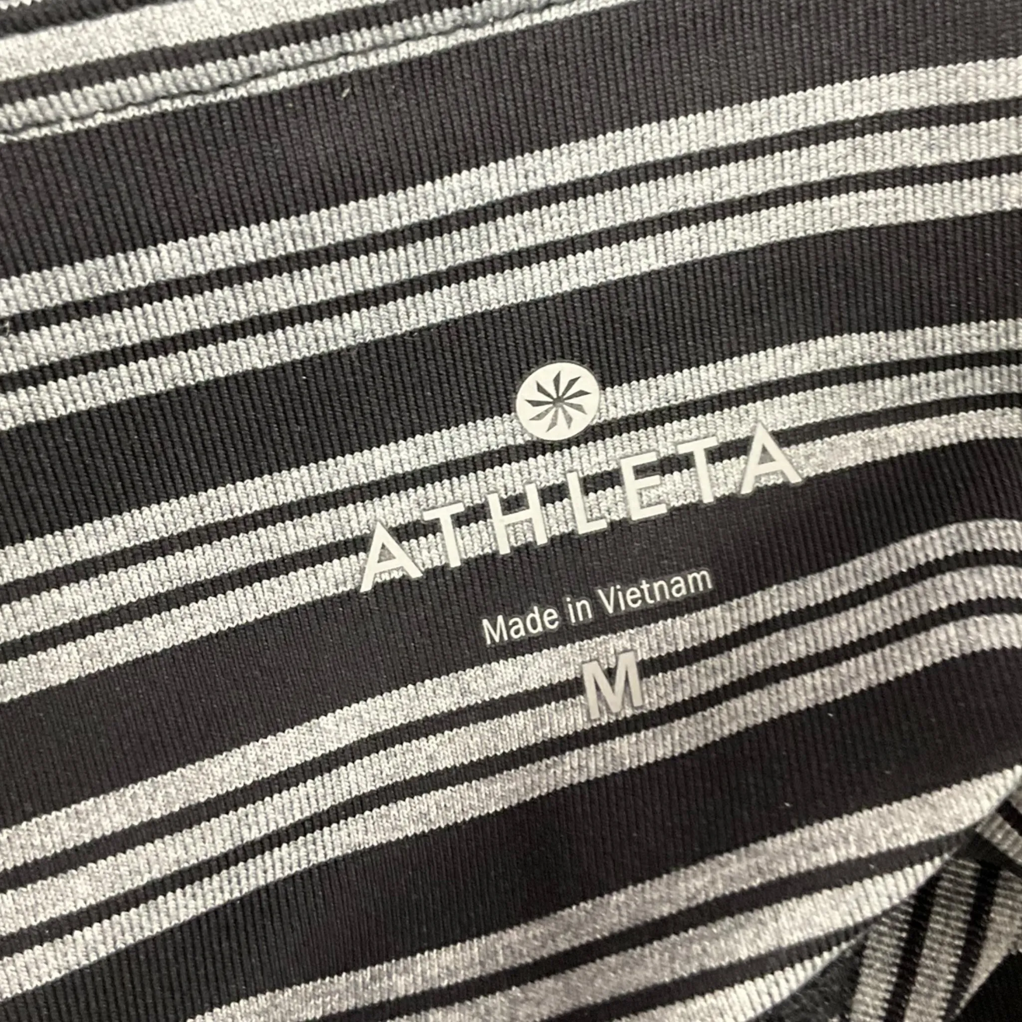 Athletic Capris By Athleta In Striped Pattern, Size: M