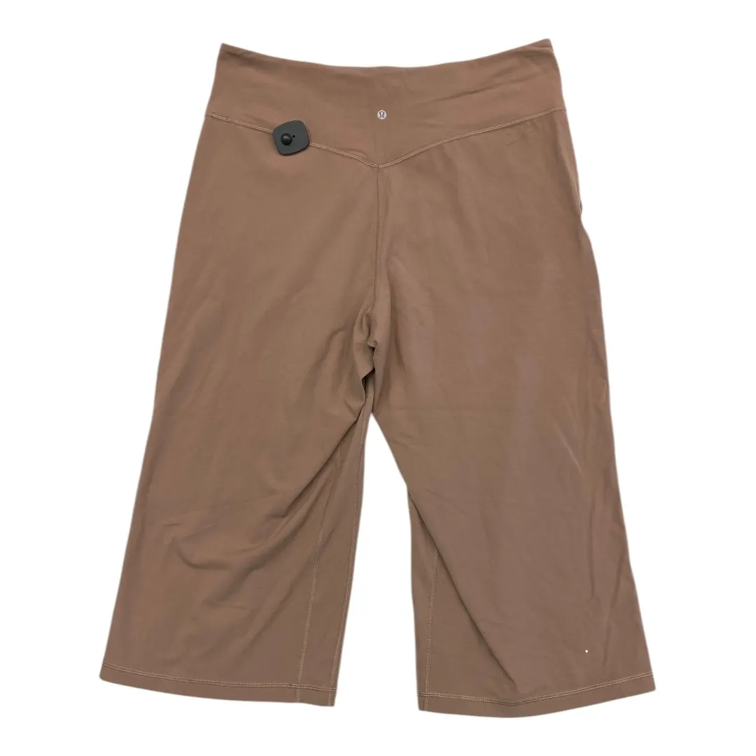 Athletic Capris By Lululemon In Brown, Size:2X