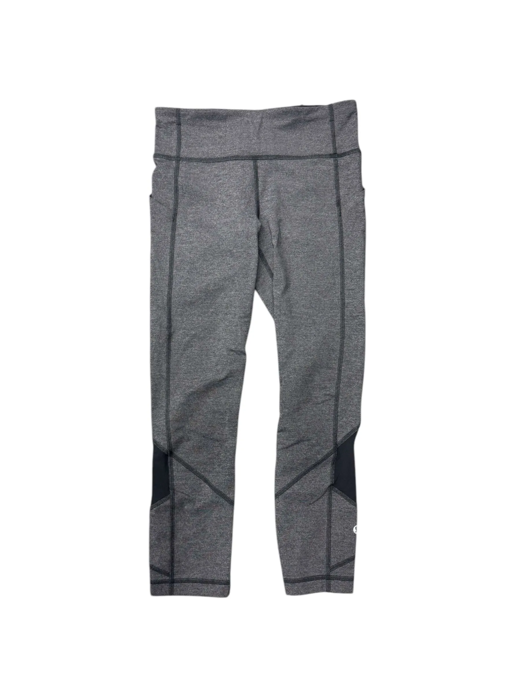 Athletic Capris By Lululemon In Grey, Size: S