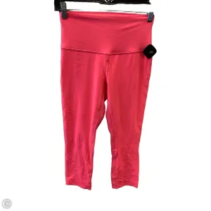 Athletic Capris By Lululemon In Pink, Size: 6