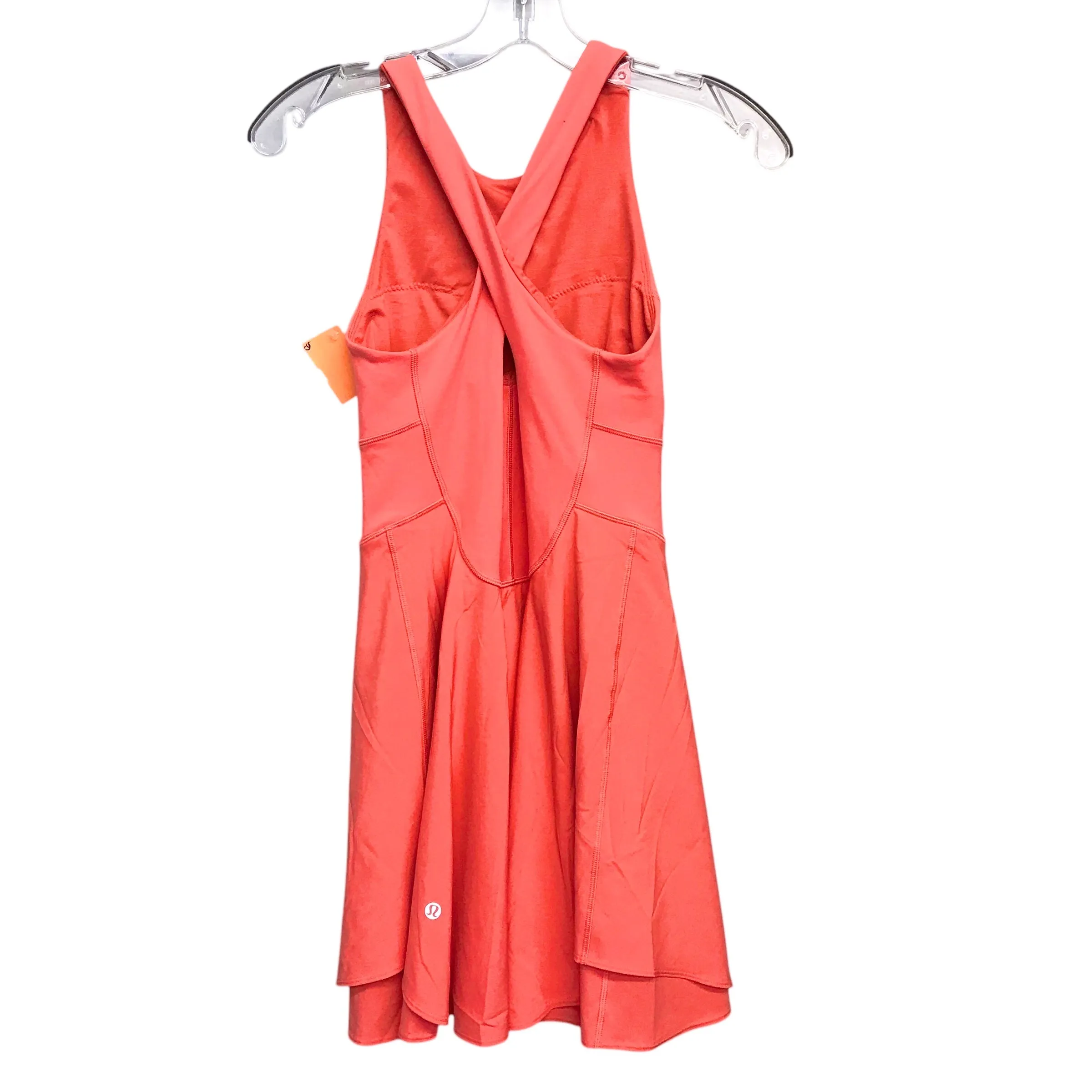 Athletic Dress By Lululemon In Orange, Size:S