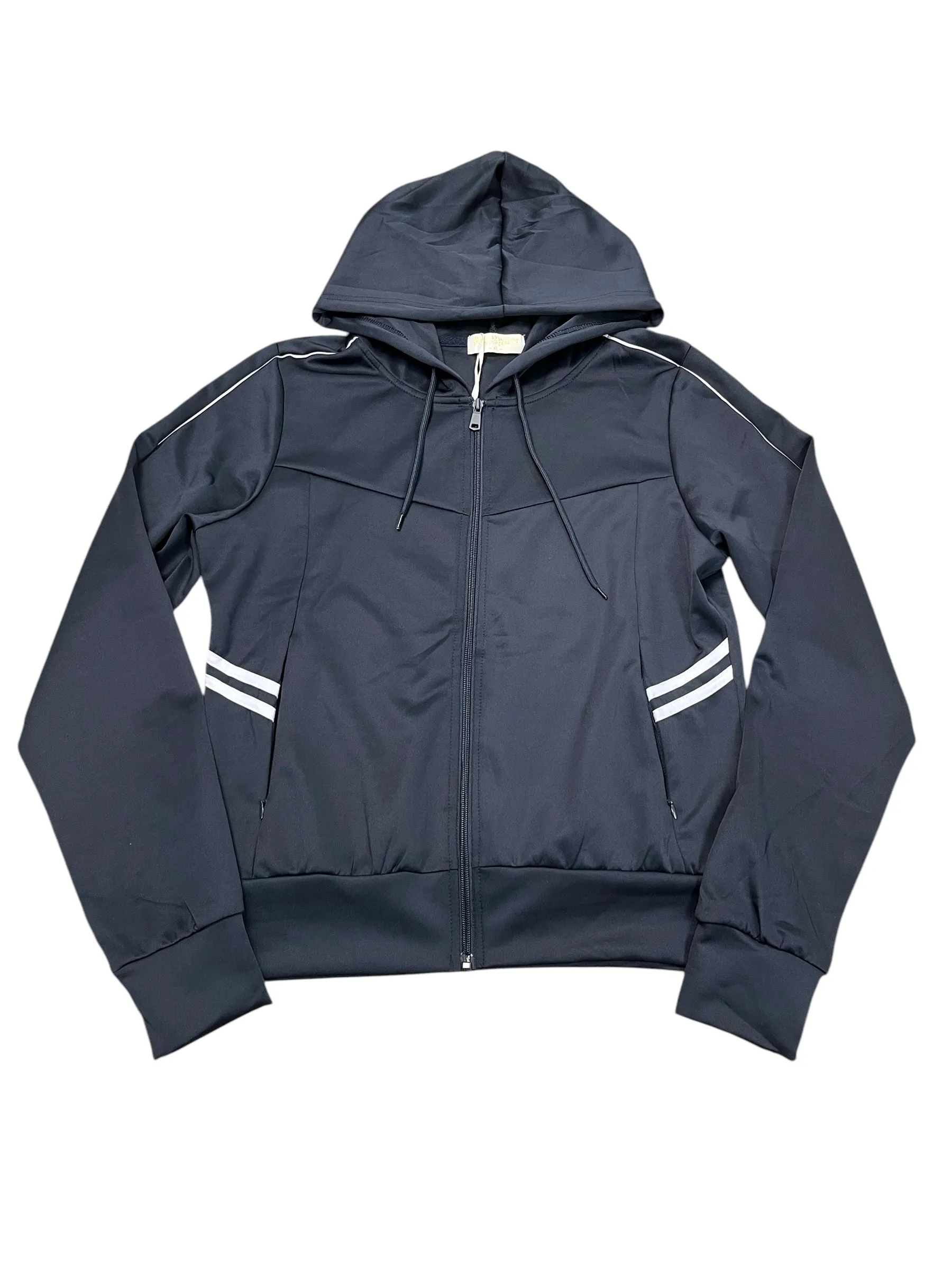 Athletic Jacket By AQ SPORT In Navy, Size:Xl