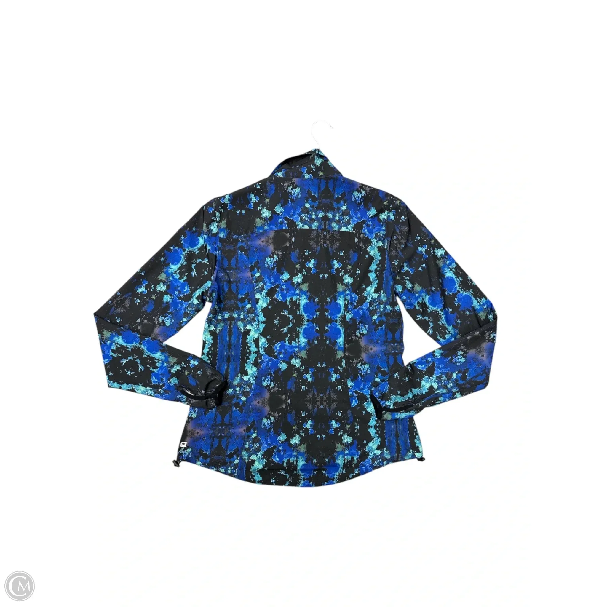 Athletic Jacket By Fabletics In Blue, Size: L