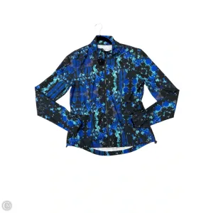 Athletic Jacket By Fabletics In Blue, Size: L