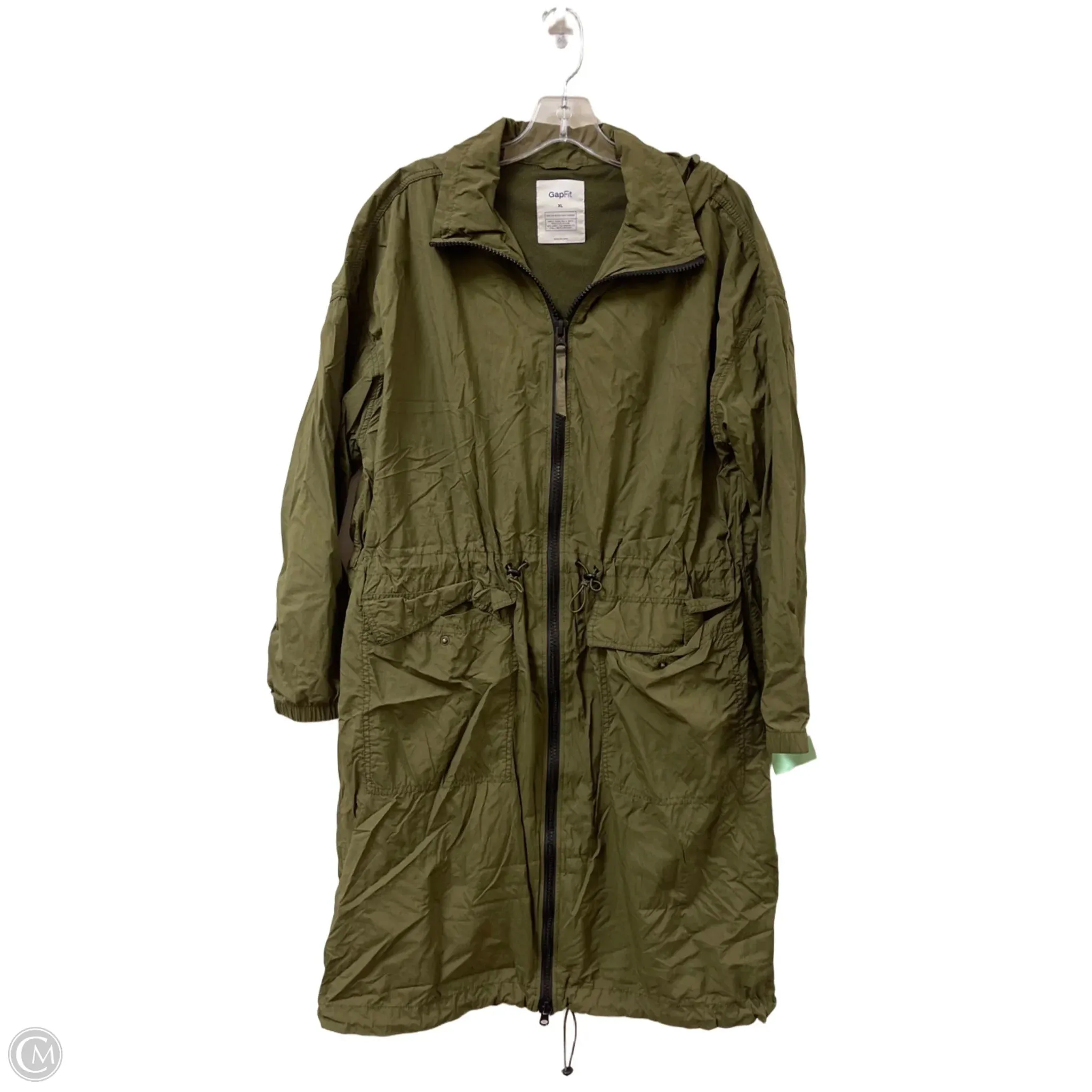 Athletic Jacket By Gapfit In Green, Size: Xl