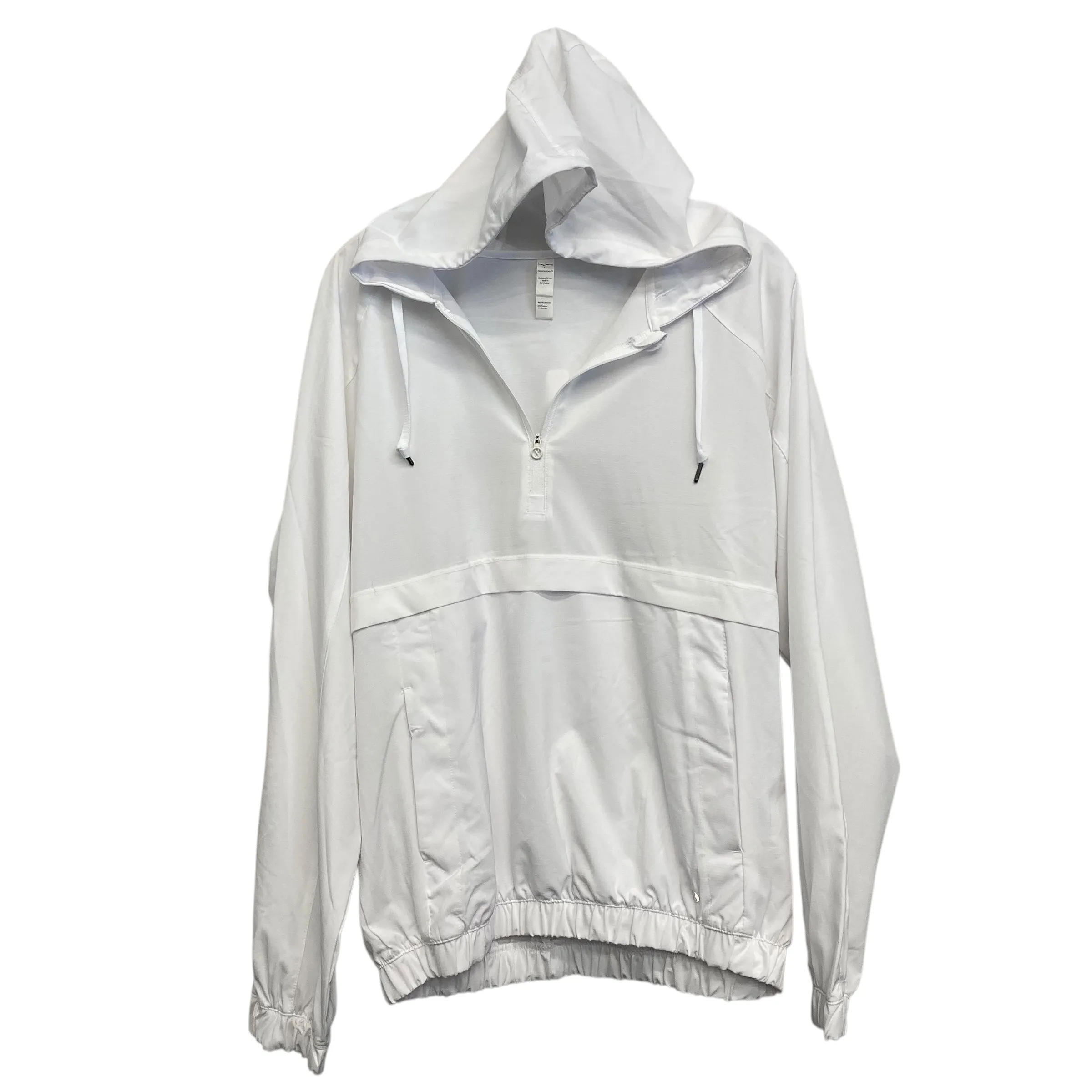 Athletic Jacket By Layer 8 In White, Size:L