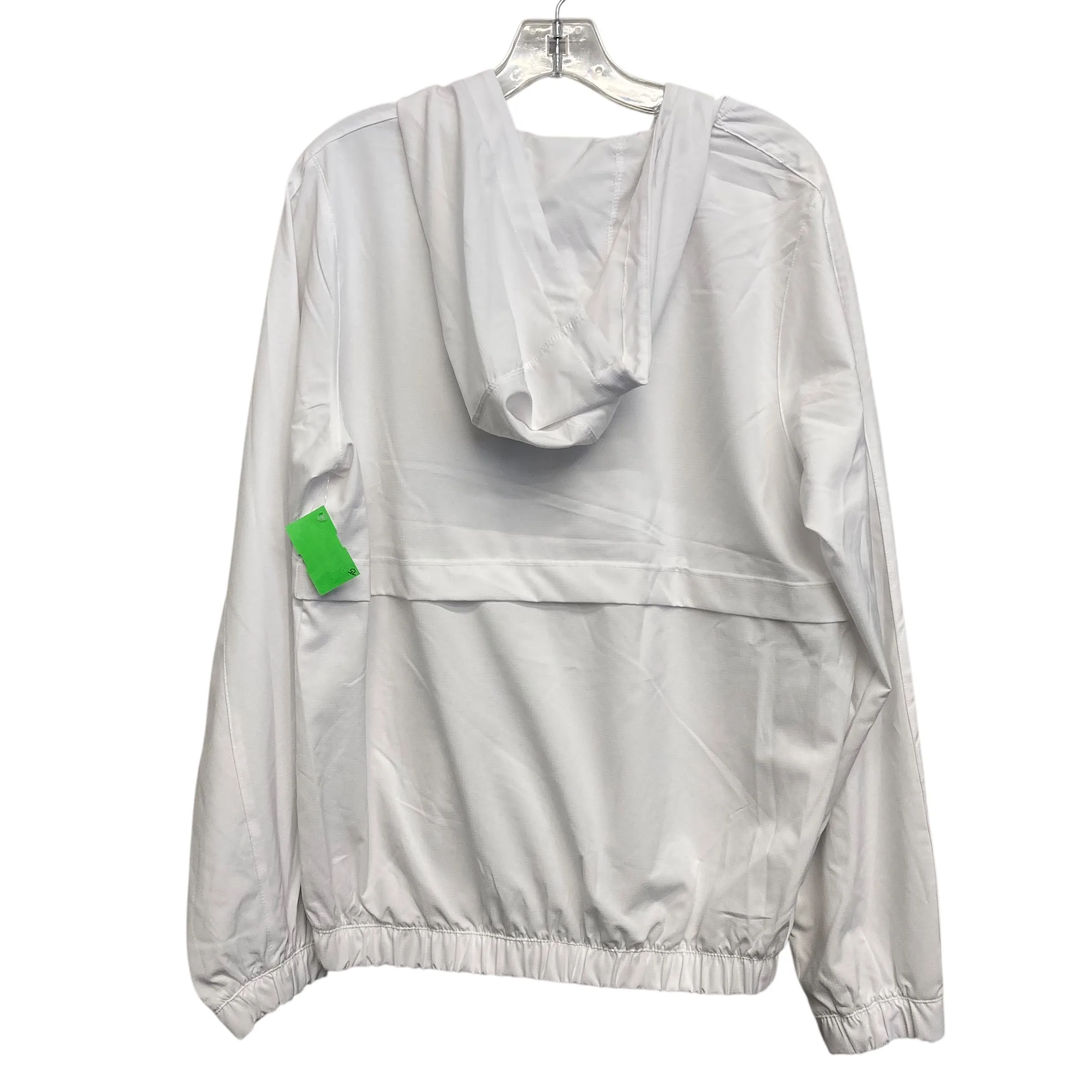 Athletic Jacket By Layer 8 In White, Size:L
