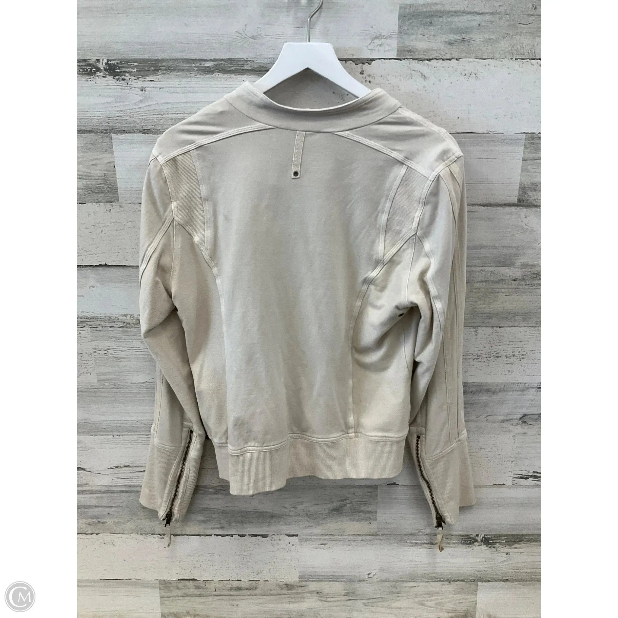Athletic Jacket By Marrakech In Cream, Size: M
