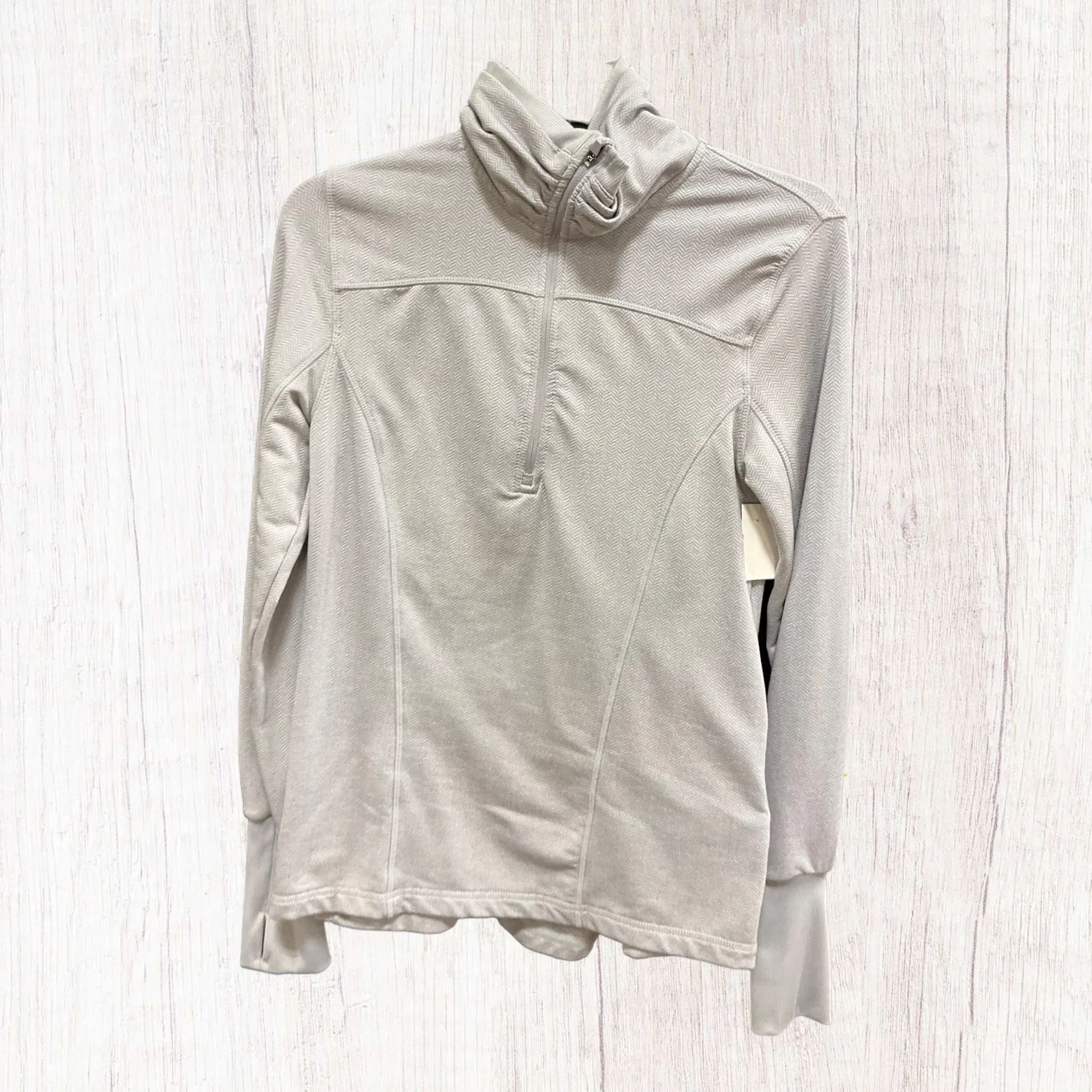 Athletic Jacket By Mondetta In Grey, Size: M